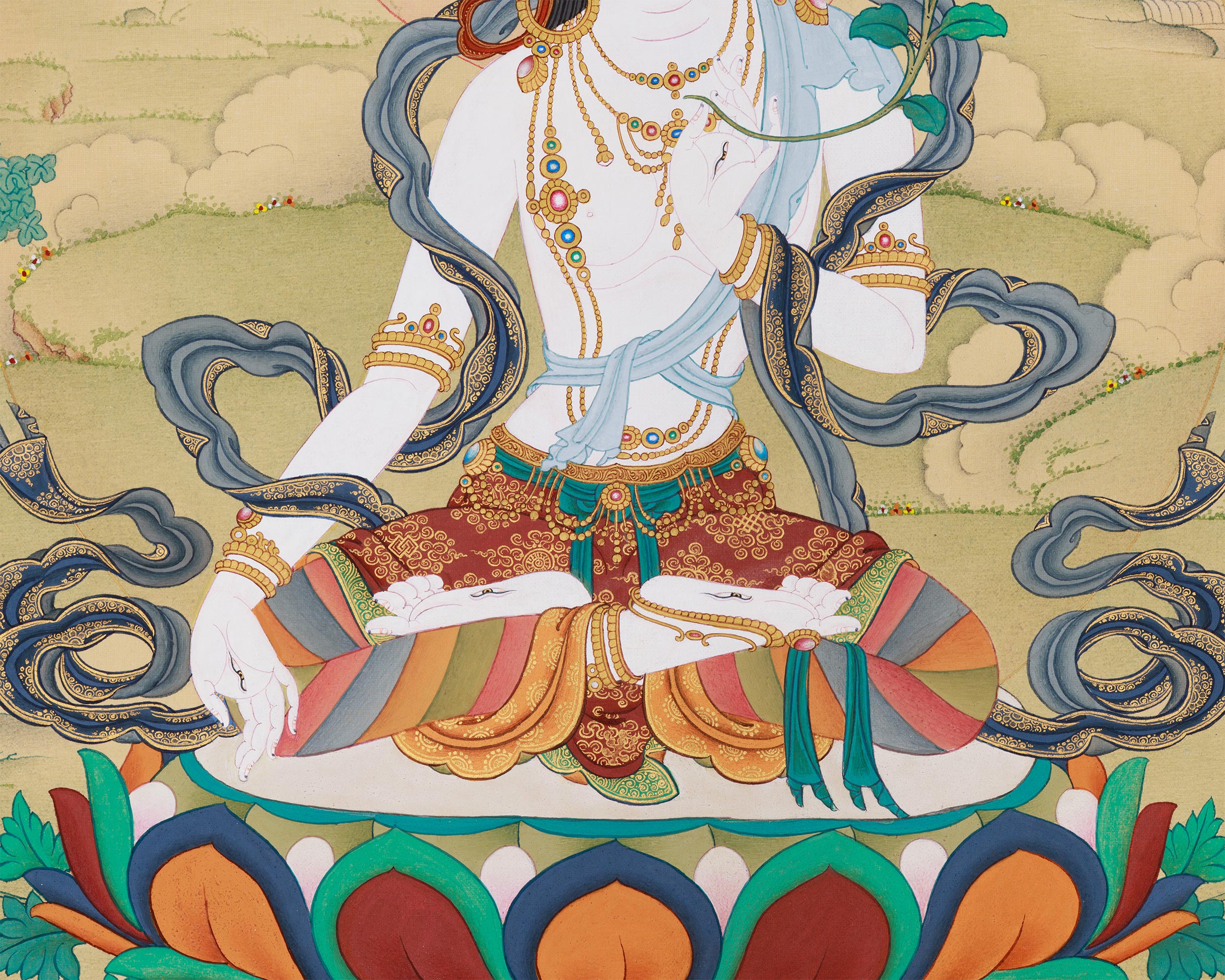 Meditation Goddess White Tara | The Enlightened Healer Who Grants Long Life