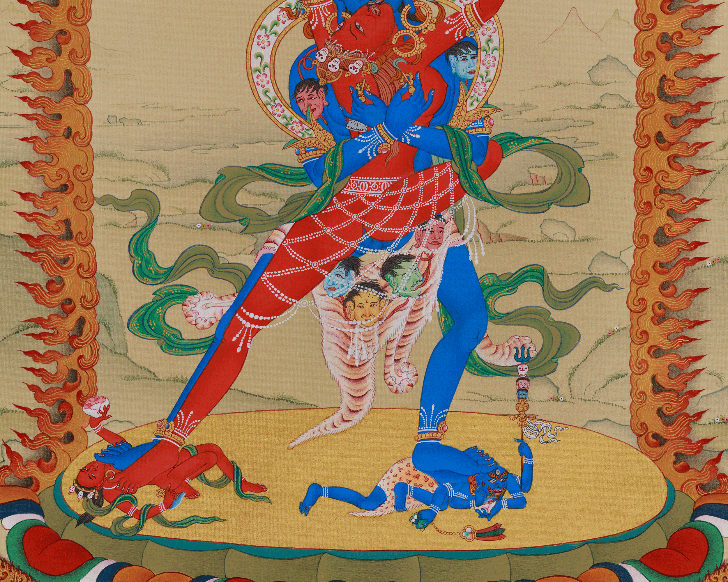 Spiritual Chakrasamvara Thangka | Khorlo Demchog | Symbol of Divine Union