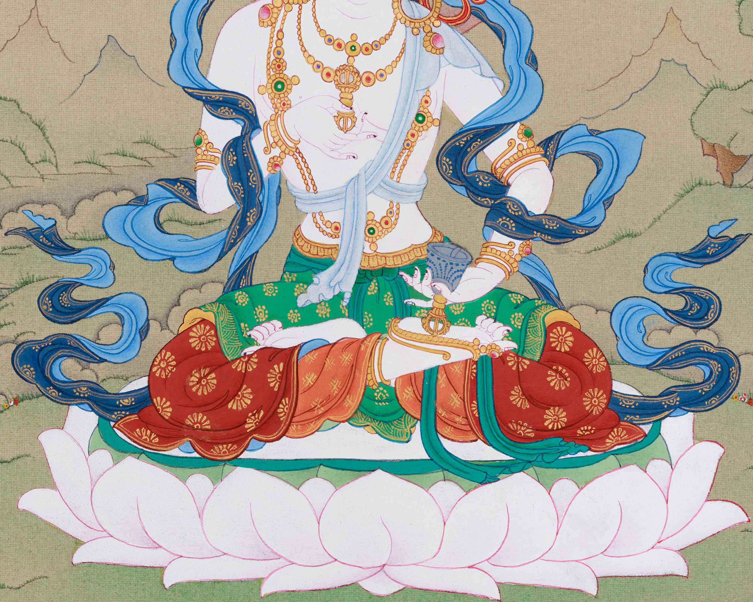 Divine Purifier Deity Vajrasattva Thangka | Dorje Sempa Art