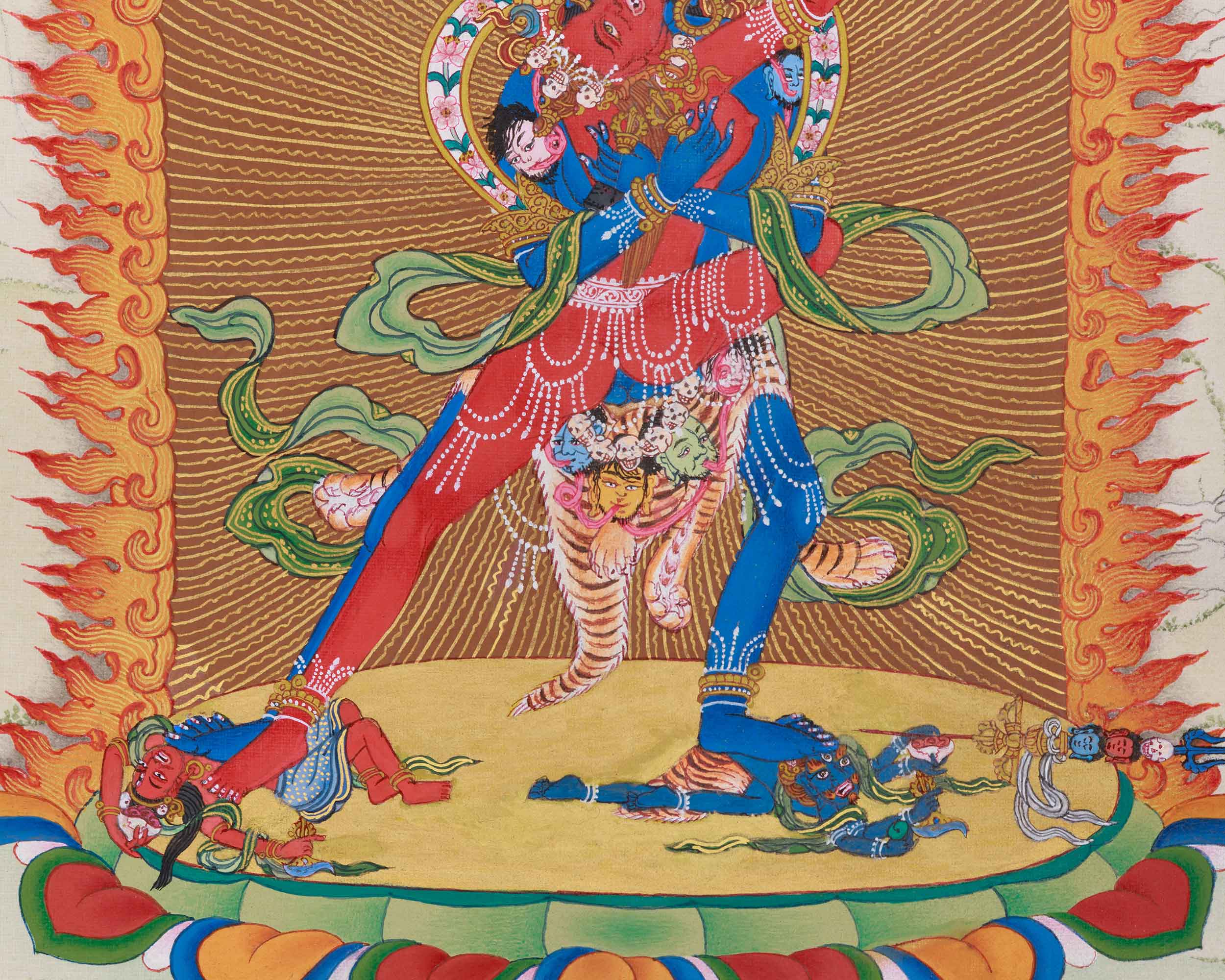 Yidam Chakrasamvara Thangka | Union of Wisdom and Bliss | Vajrayana Buddhism