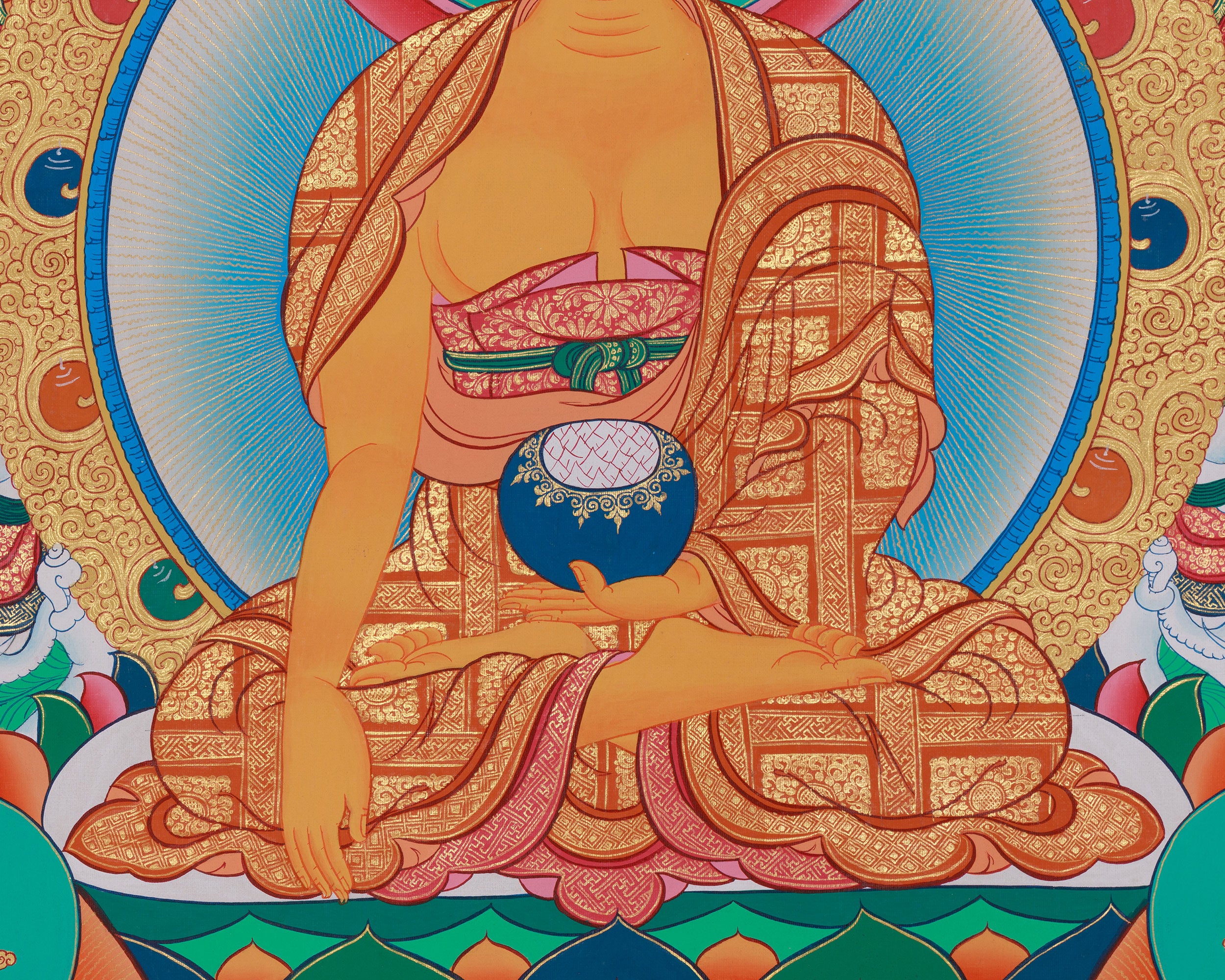 Peaceful Deity, Shakyamuni Buddha Thangka | A Symbol of Serenity and Wisdom