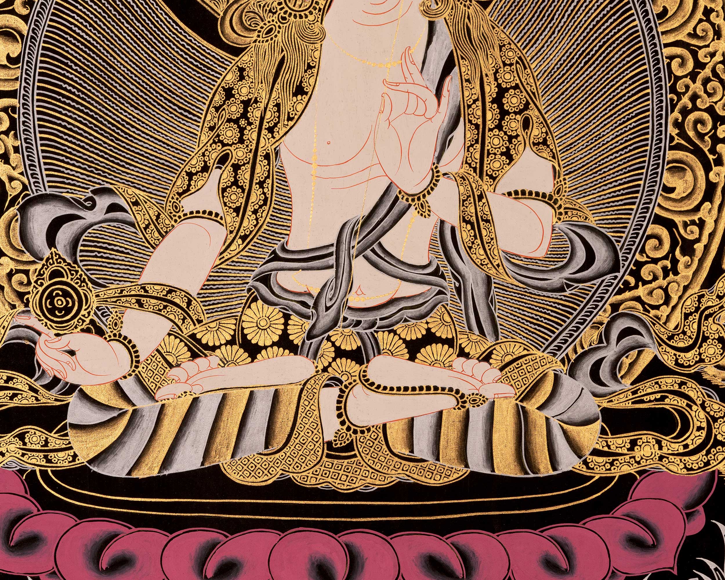Bodhisattva White Tara | Tibetan Thangka Painting
