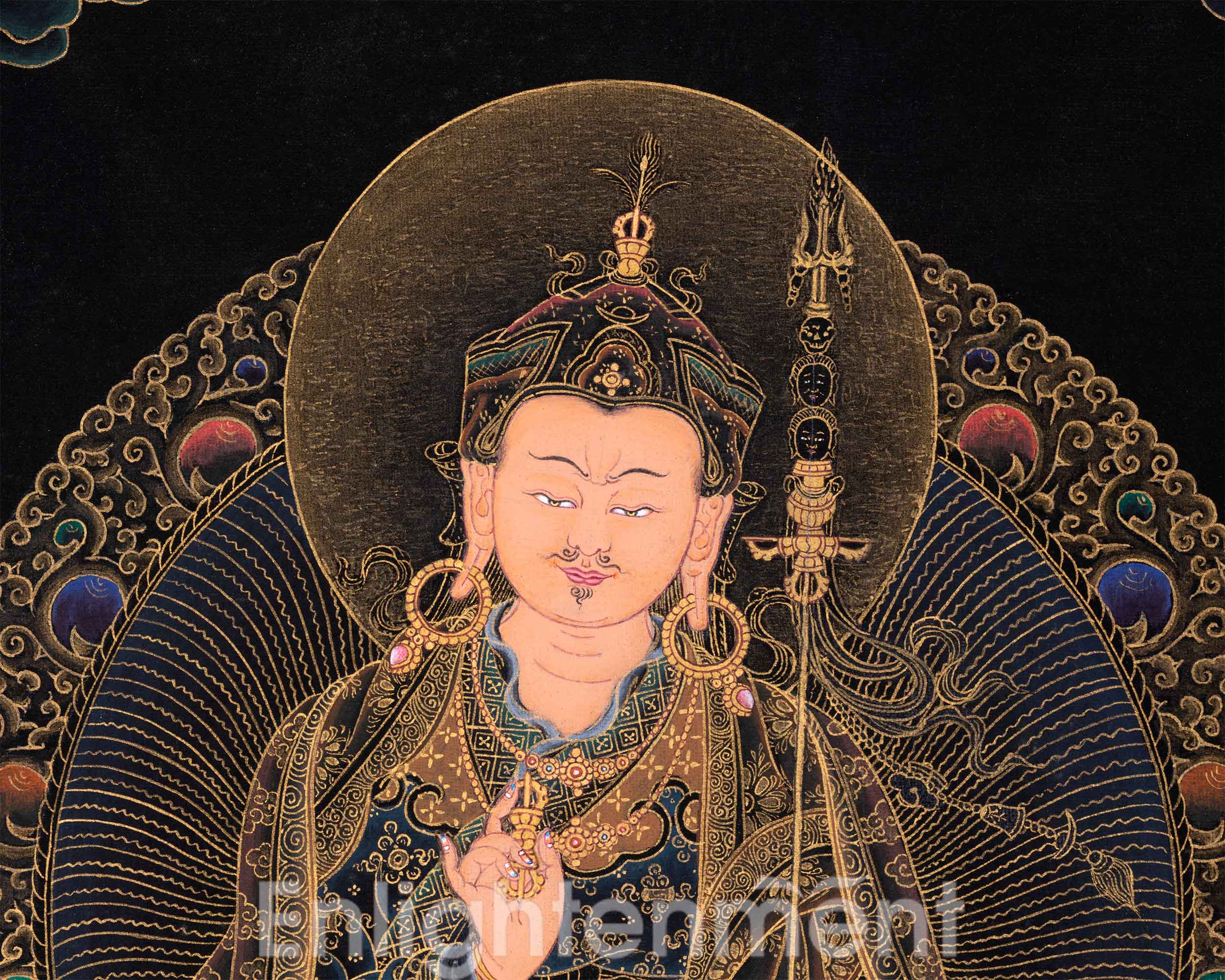 Tibetan Thangka of Padmasambhava | The Lotus Born Master | Traditional Artwork