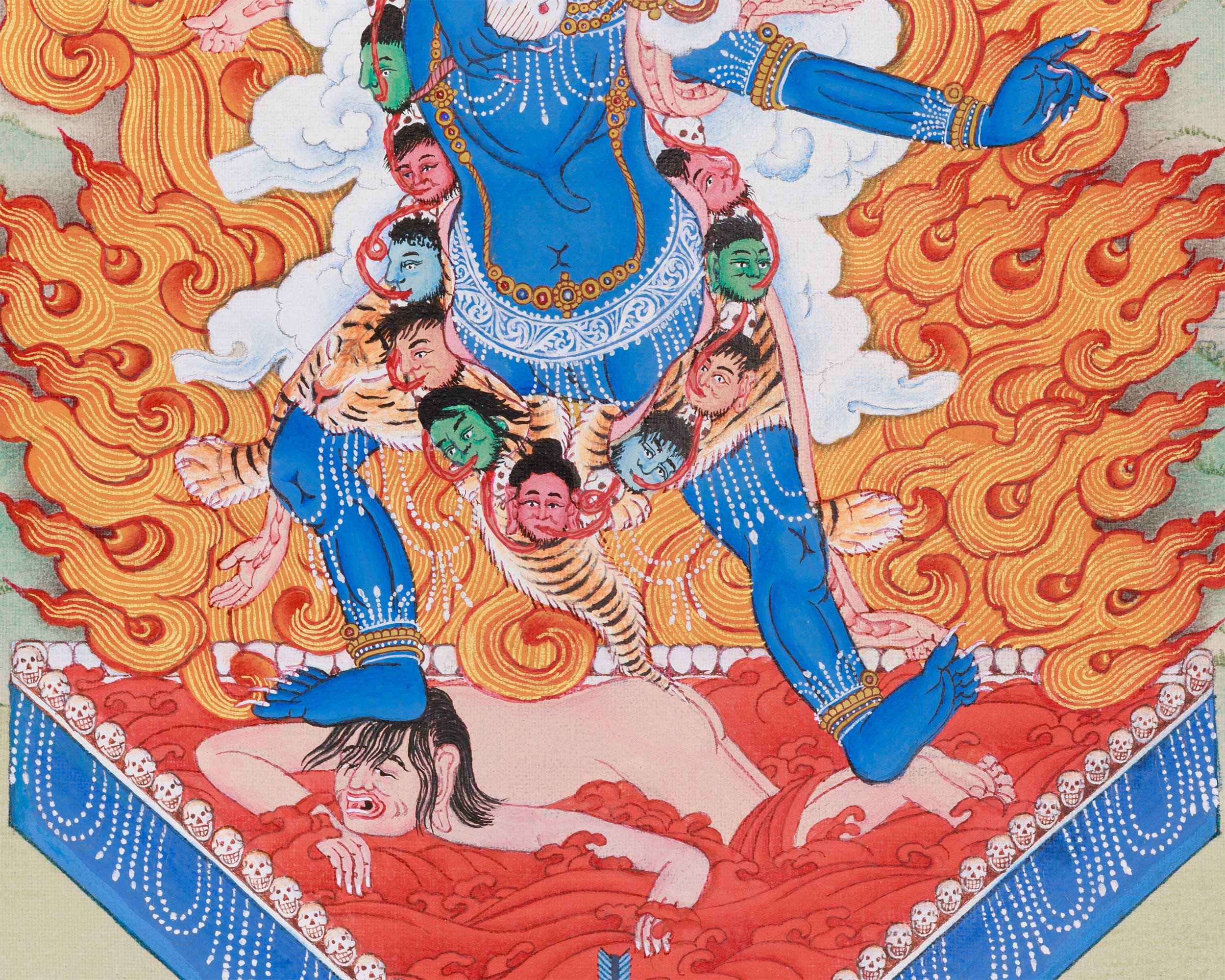 Wrathful Ekajati Thangka | One-Eyed Guardian Deity of Enlightenment