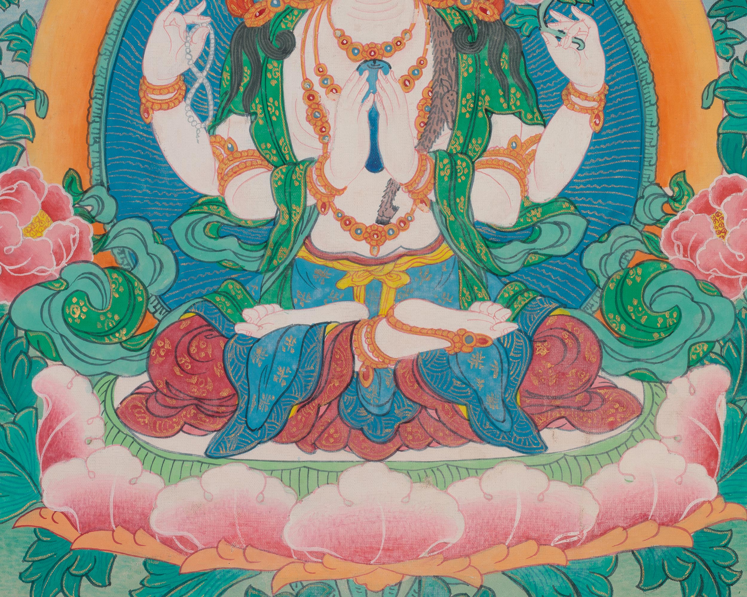 Chenrezig Bodhisattva of Great Compassion | 4 Armed Avalokiteshvara