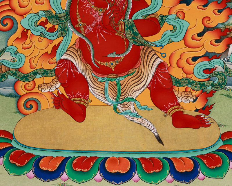 Hayagriva Digital Print | The Divine Guardian | Vajrapani Buddhism | Canvas Art for Spiritual Enhancement