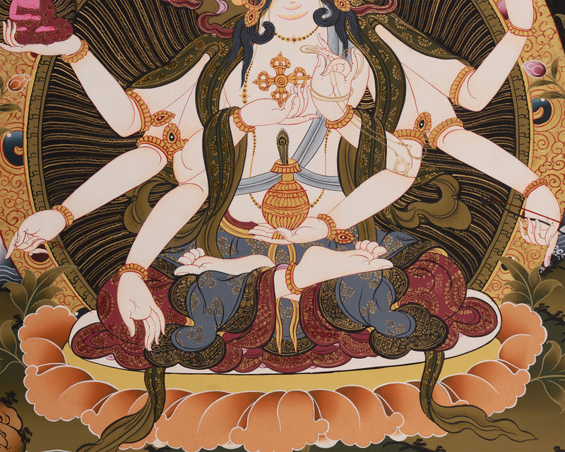 Namgyalma, The Long-Life Goddess Thangka | Ushnisha Vijaya Art