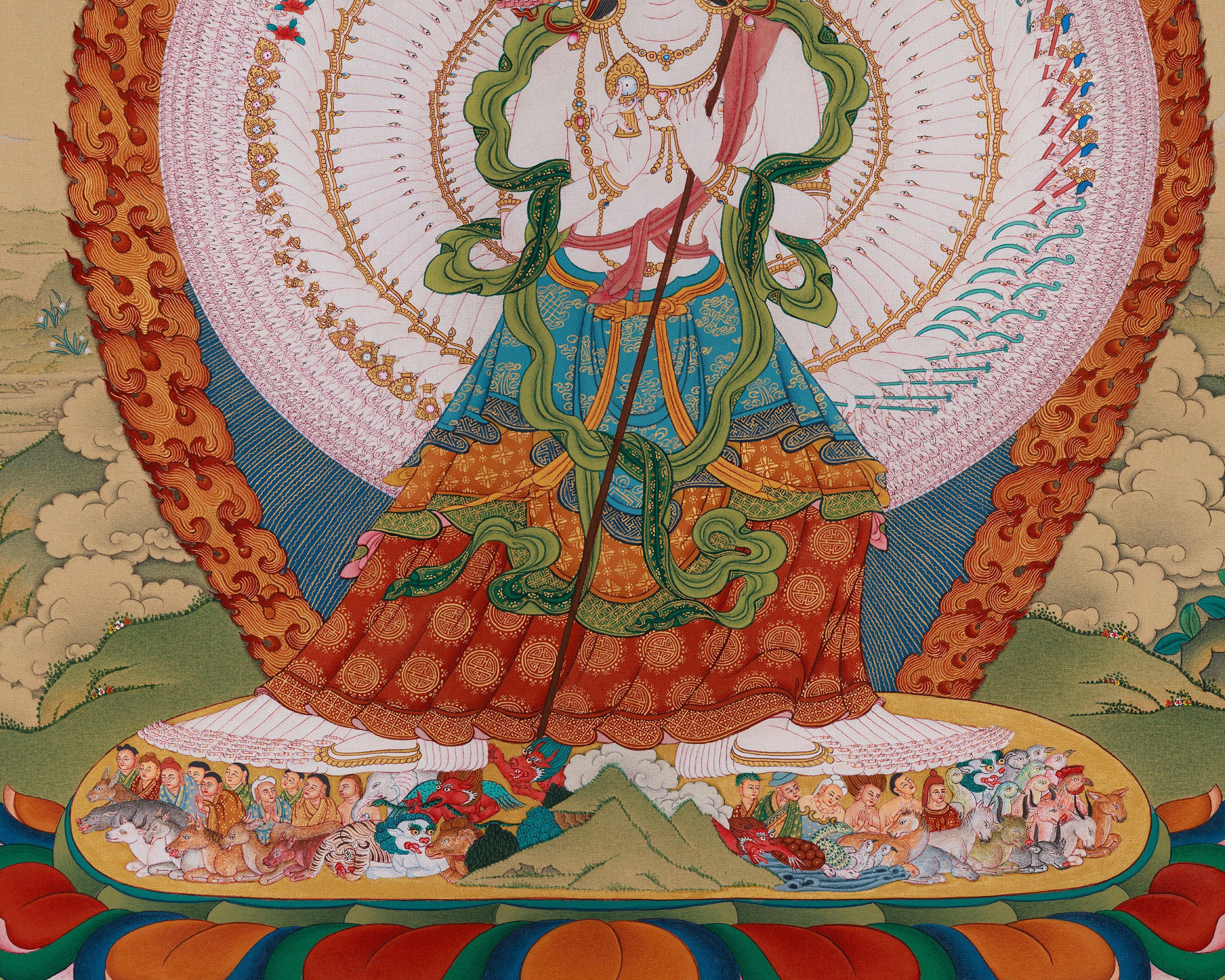 Buddhist Deity Dukar Thangka | The Supreme Protector