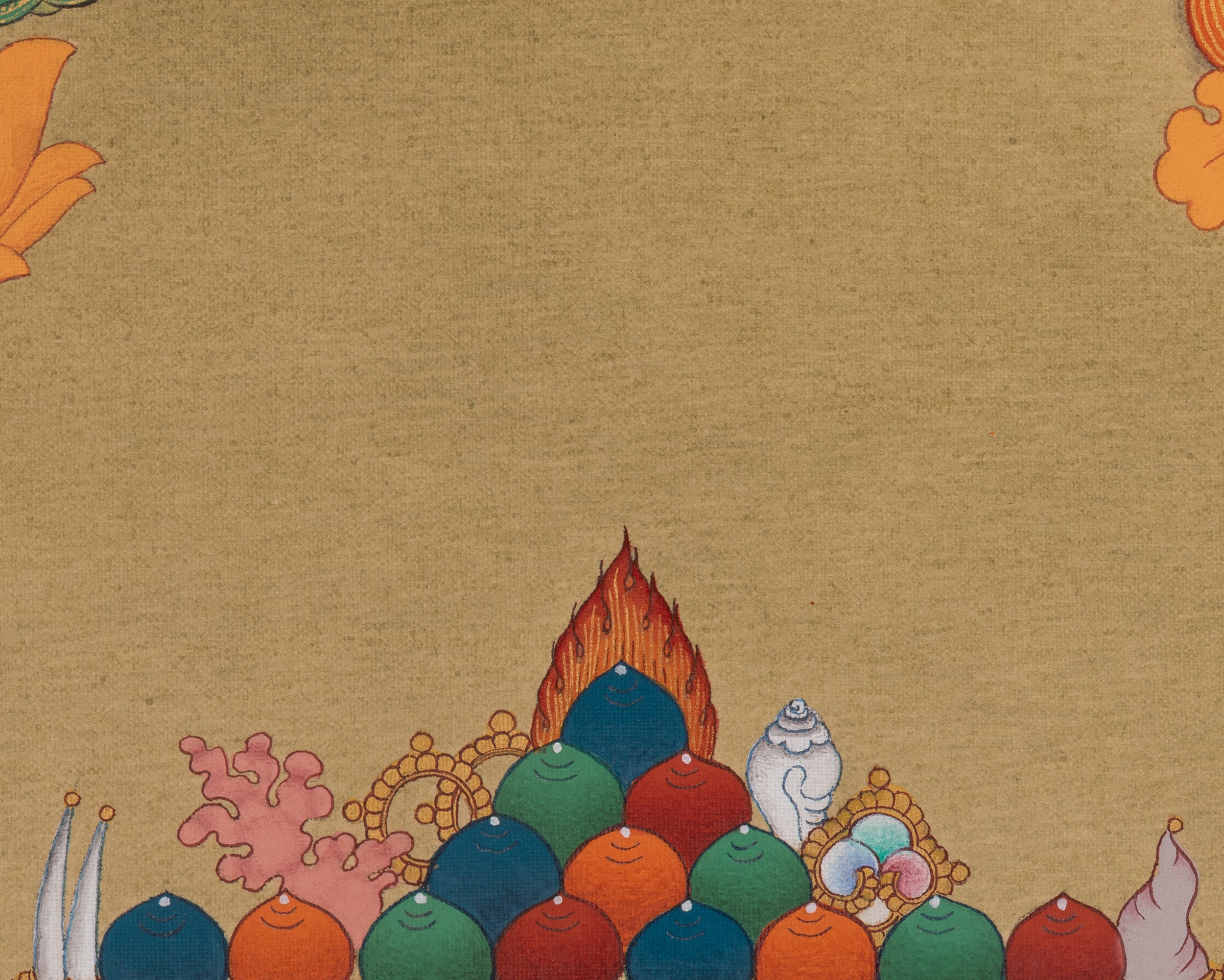 Bodhisattva of Wisdom Deity Manjushri Thangka | Vajrayana Buddhism | Manjughosa Art