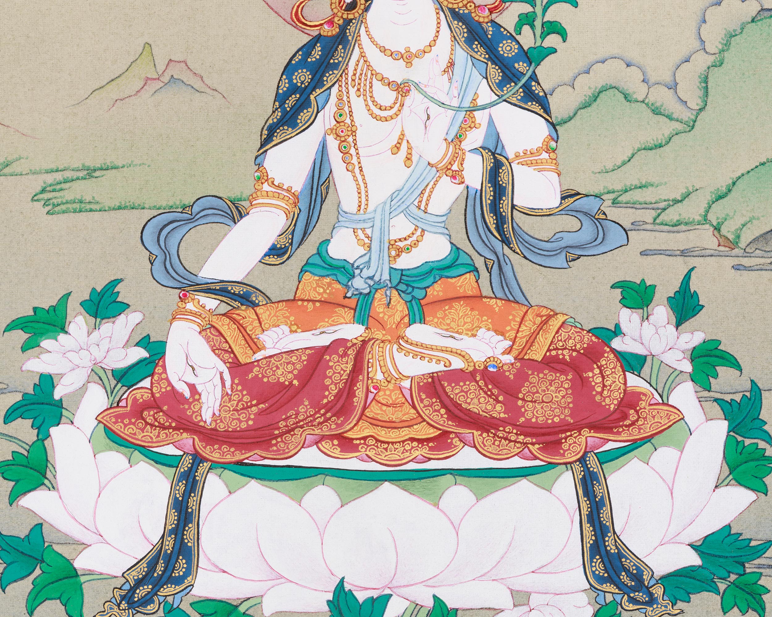 Sacred Longevity Blessing White Tara | Buddhist Goddess of Healing