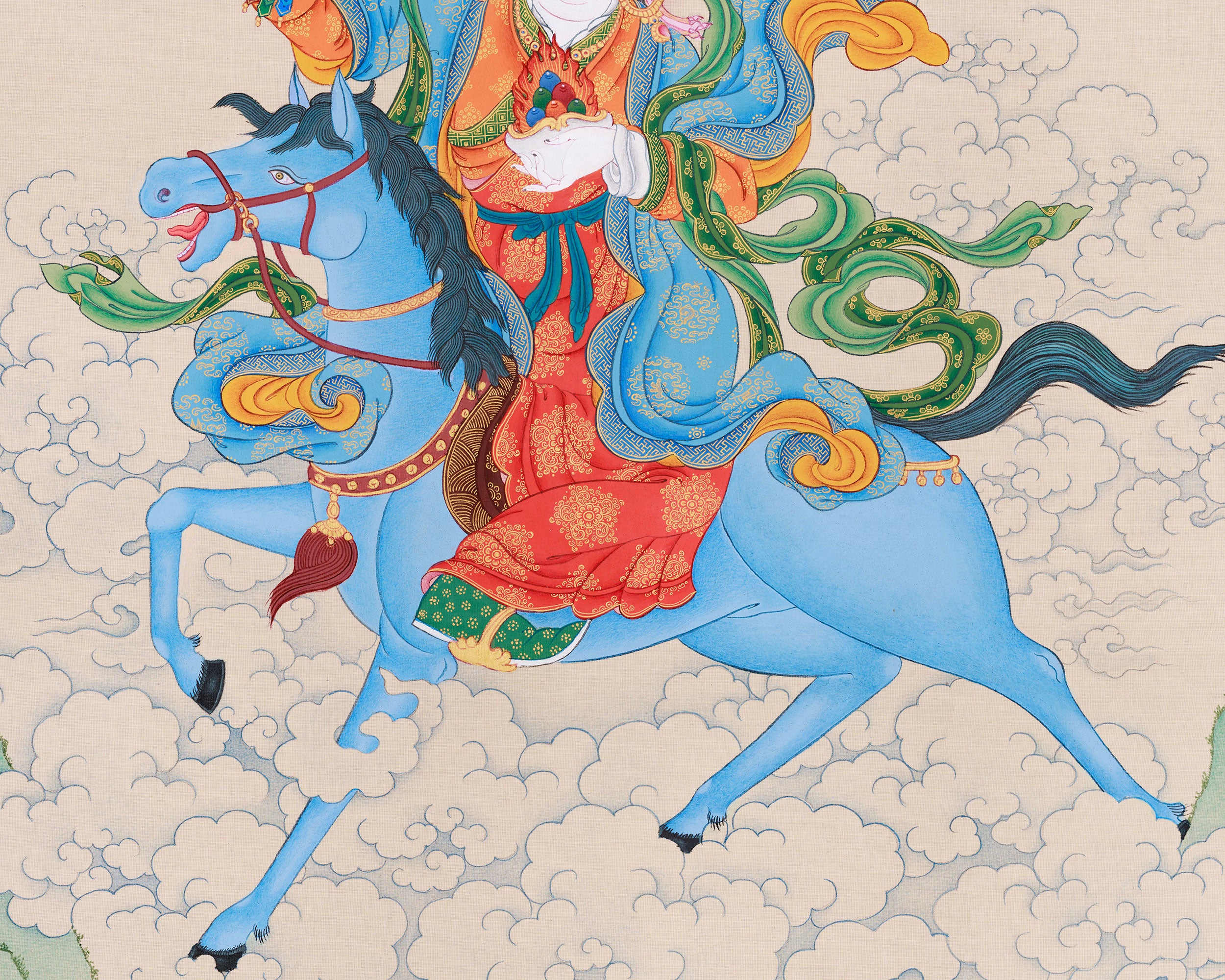 Dakini Achi Chokyi Drolma Thangka | The Founder of Drikung Kagyu