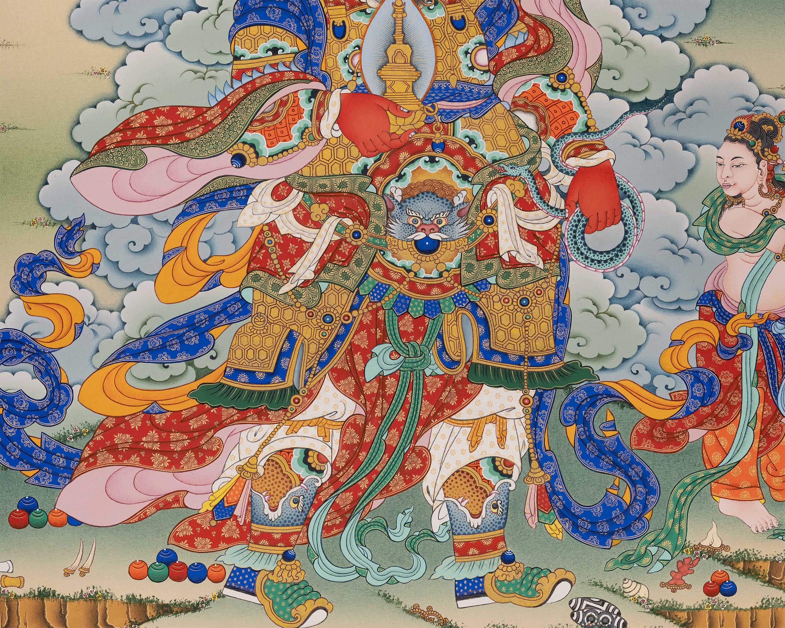 Leader of the Nagas, Virupaksa Giclee Print | Guardian of the Western Direction
