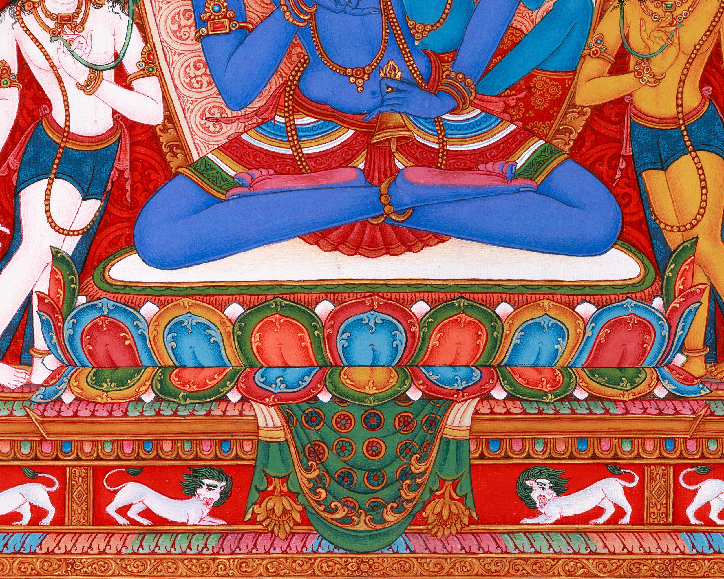 Bodhi Vajrasattva Yab Yum Thangka | Sacred Union Spiritual Journey