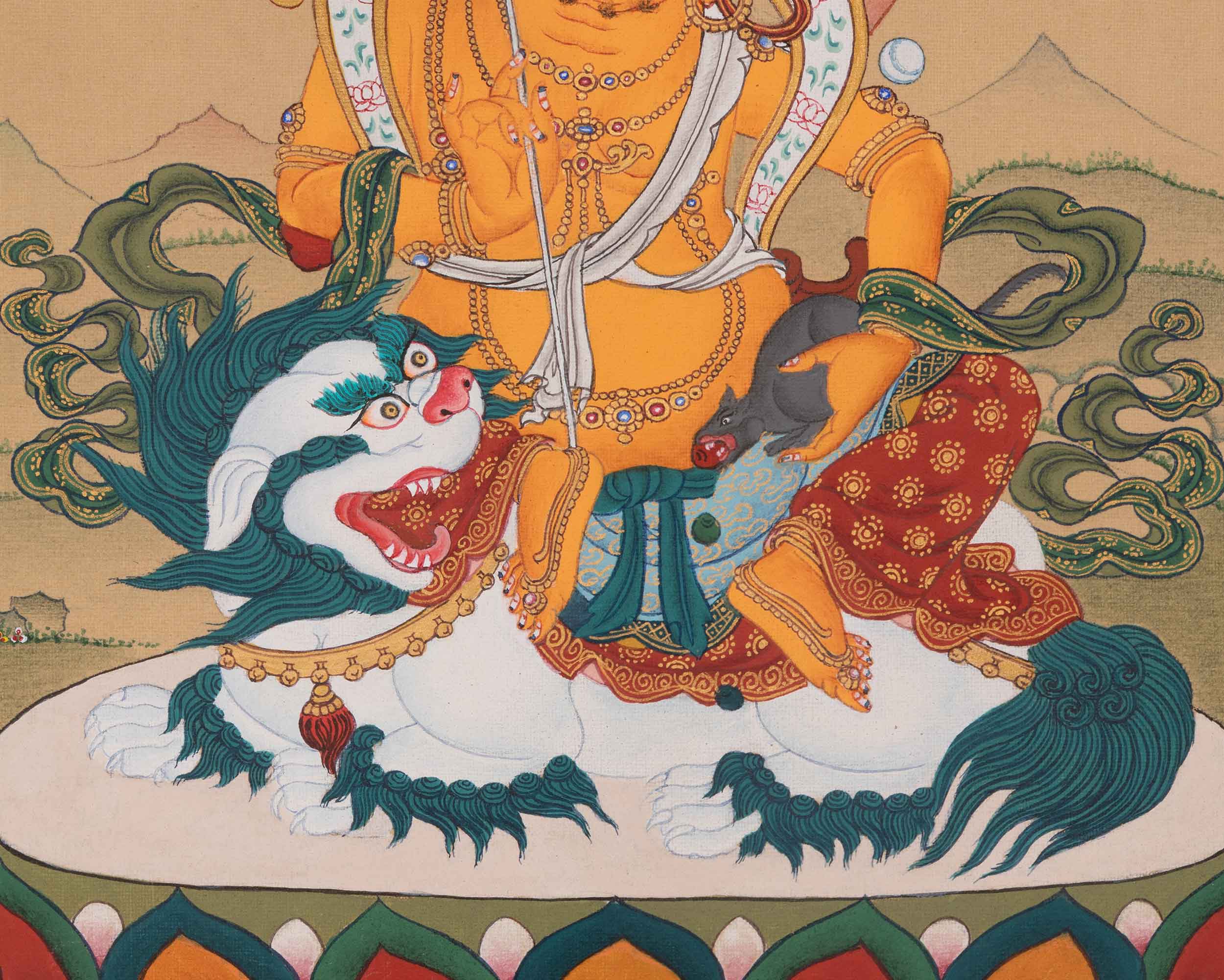 Namtoshe Spiritual Art | Tibetan Buddhist Wealth Protector Thangka