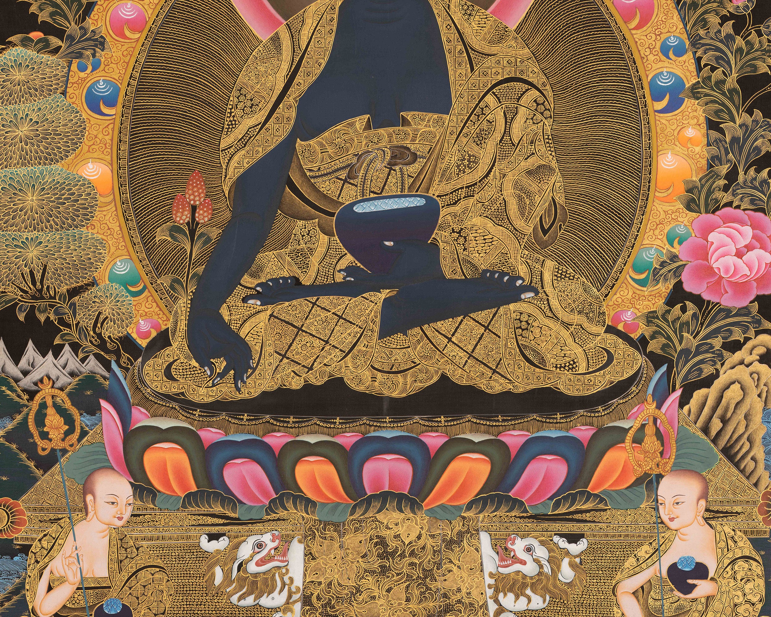Blue Medicine Buddha Artwork | Spiritual Symbol of Healing Energy