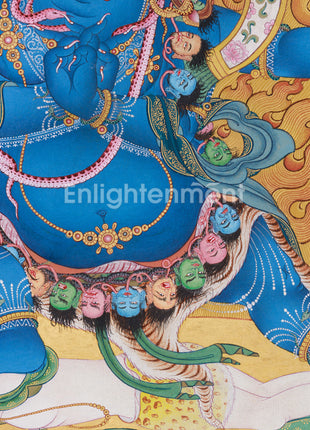 Bhutadamara Vajrapani Thangka | The Wrathful Protector of Tibetan Buddhism