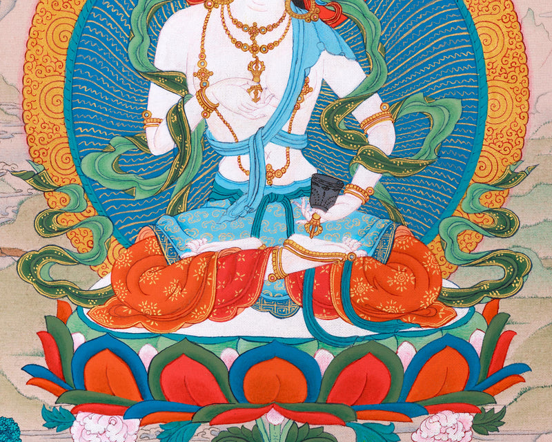 Vajrasattva Purification Thangka | Buddha of Renewal and Enlightenment