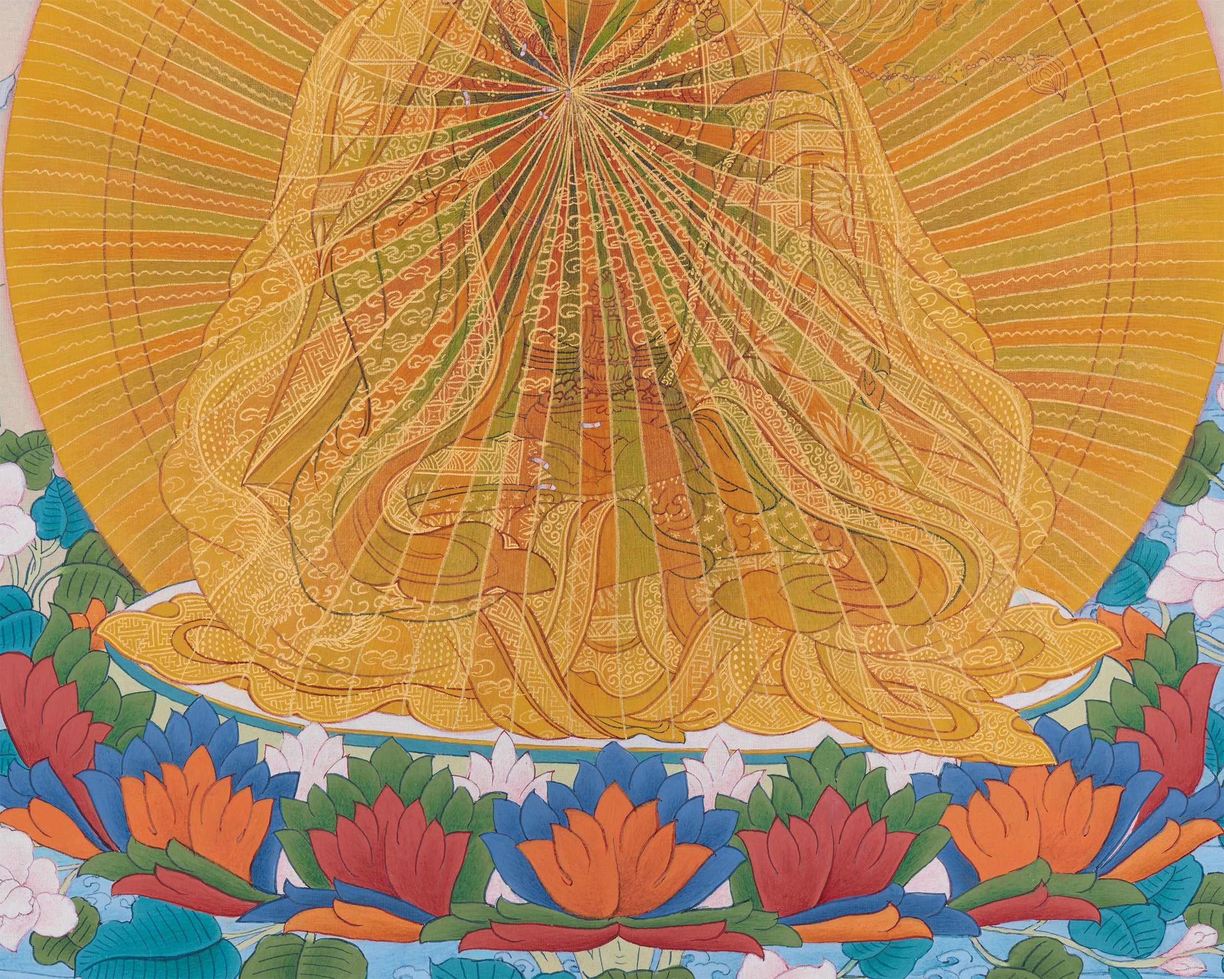 Precious Guru Padmasambhava Artwork | Rinpoche In Rainbow Body Form