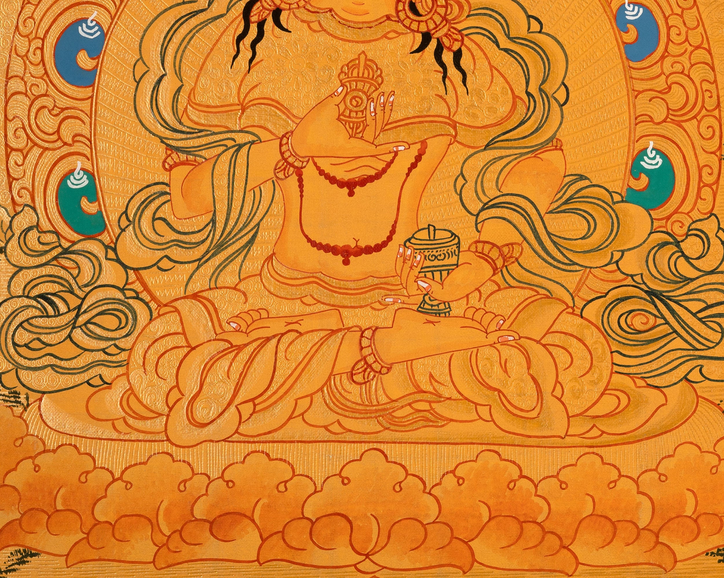 Thangka of Vajrasattva | The Deity of Purification & Spiritual Transformation