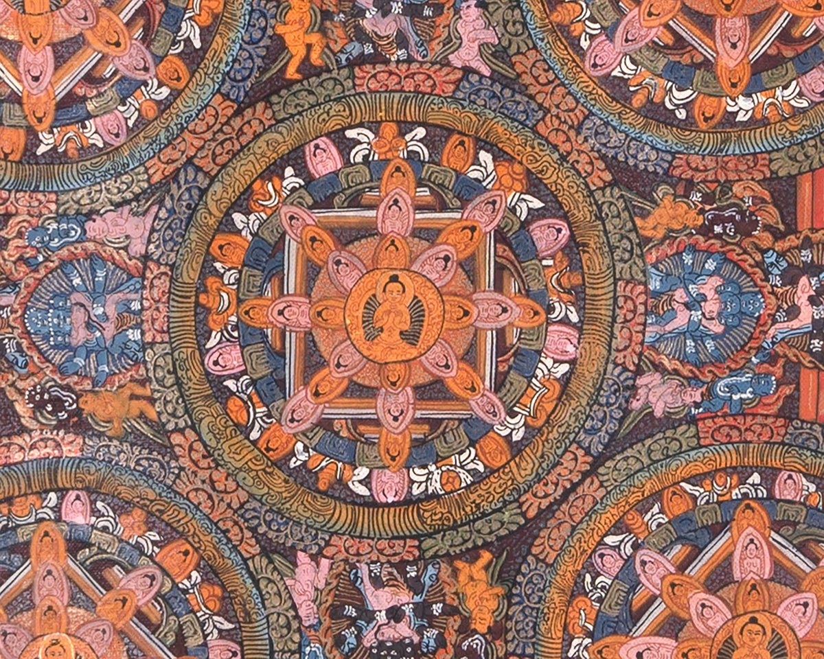 Vintage Buddha Mandala | Wall Hanging