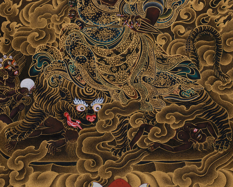 Guru Dorje Drolo Thangka | Fierce Protector for Removing Obstacles | Sacred Art