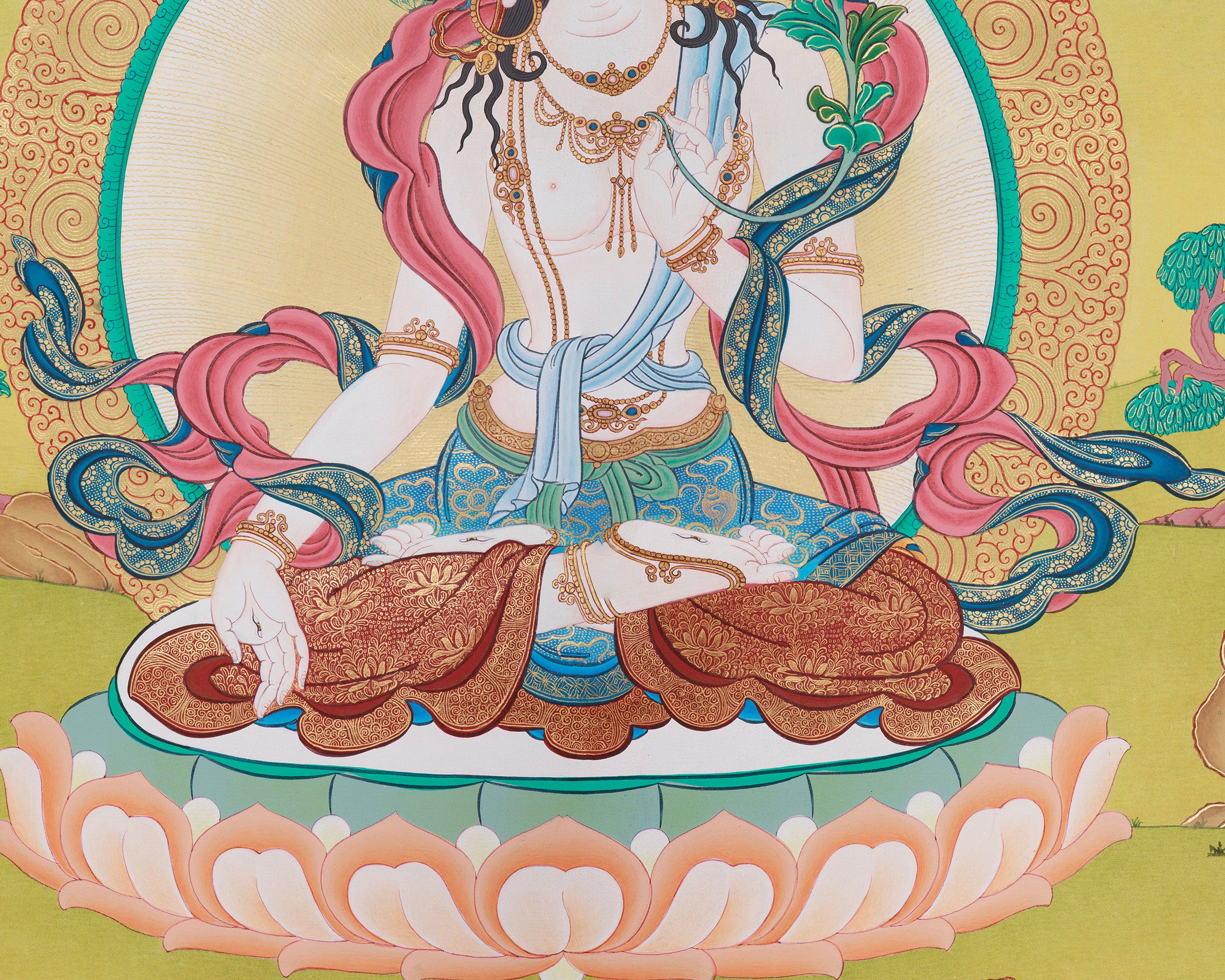 Female Buddha Tara Thangka | Symbol of Compassion and Enlightenment