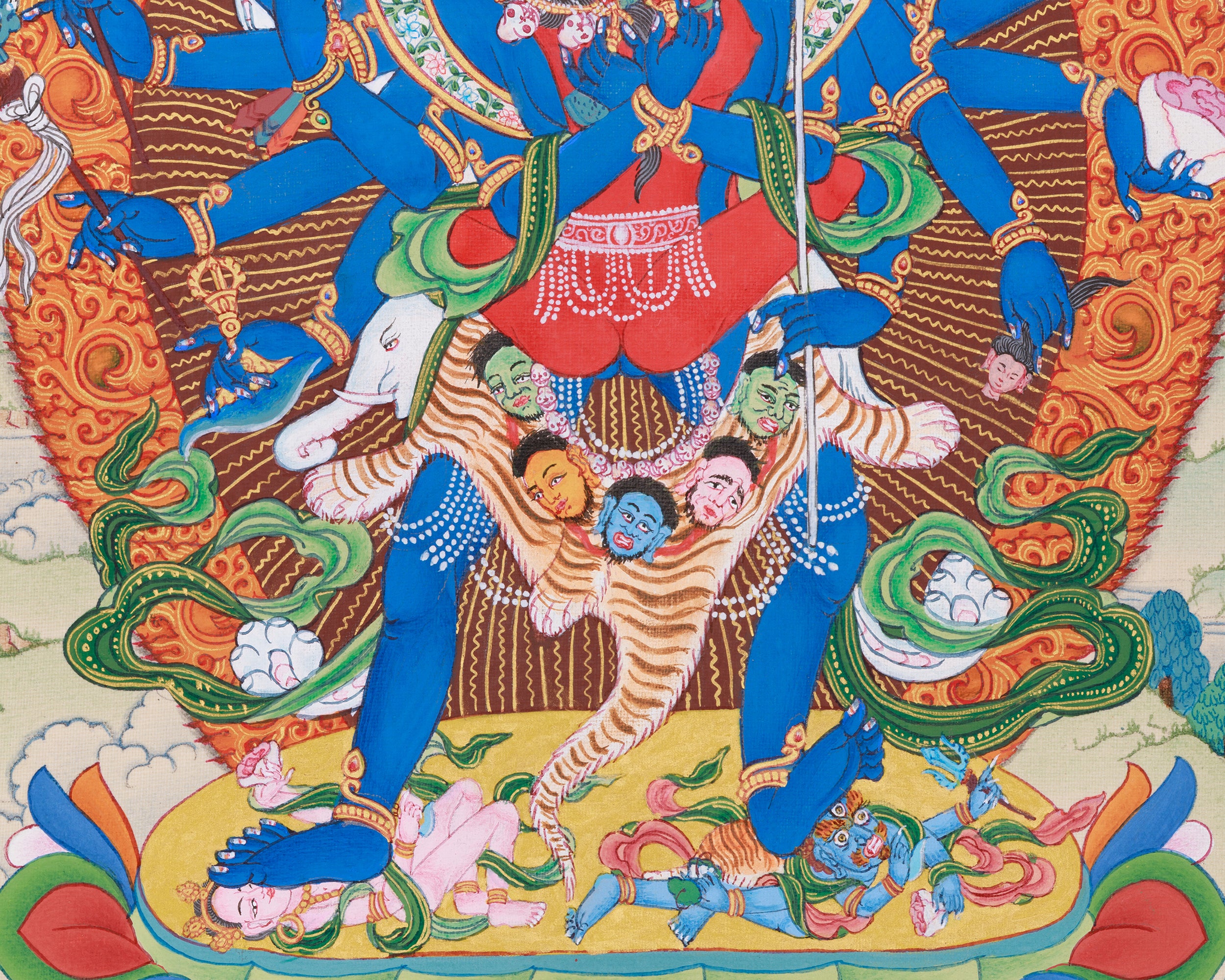 Tibetan Chakrasamvara Thangka | Deity of Enlightened Union & Transformative Energy