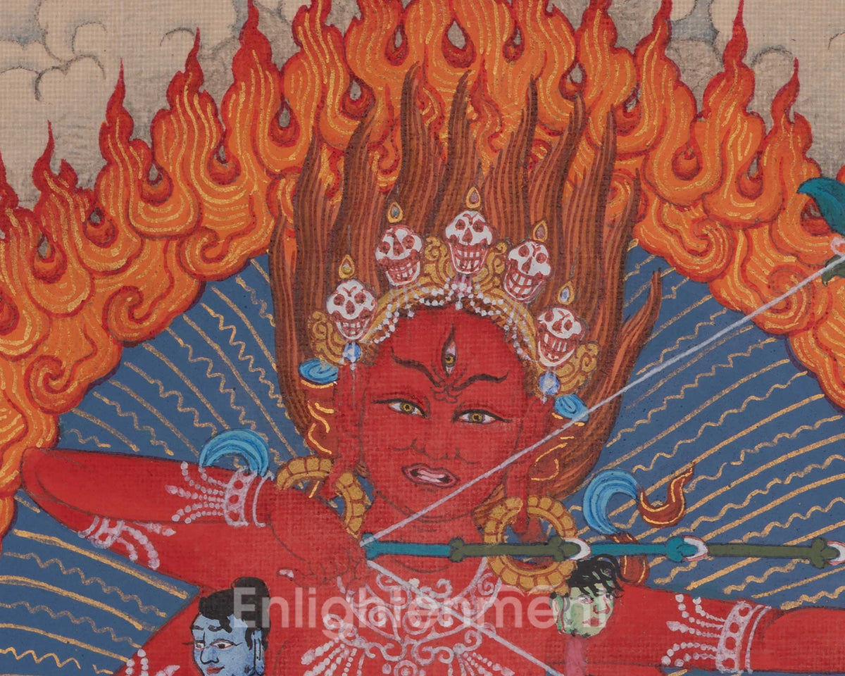 Kurukulla Buddhist Art | Sacred Form of Transformative Wisdom | Traditional Thangka