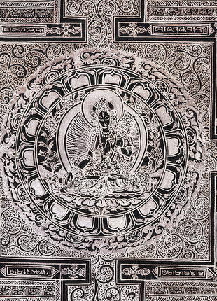 White Tara Mandala | Thangka for Healing, Longevity & Protection