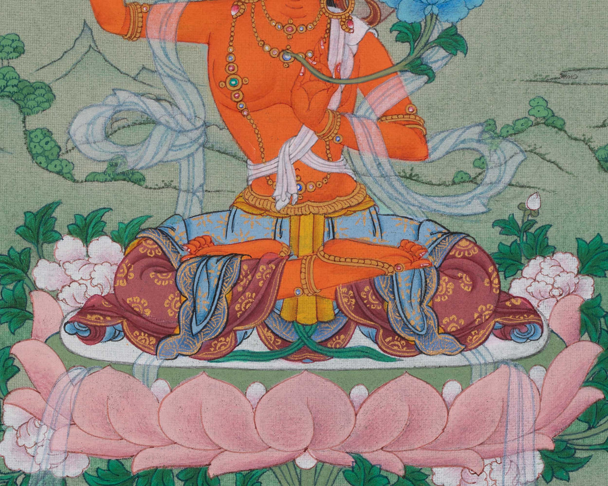 Manjushri Vajrayana Art | Represents Supreme Transcendent Wisdom