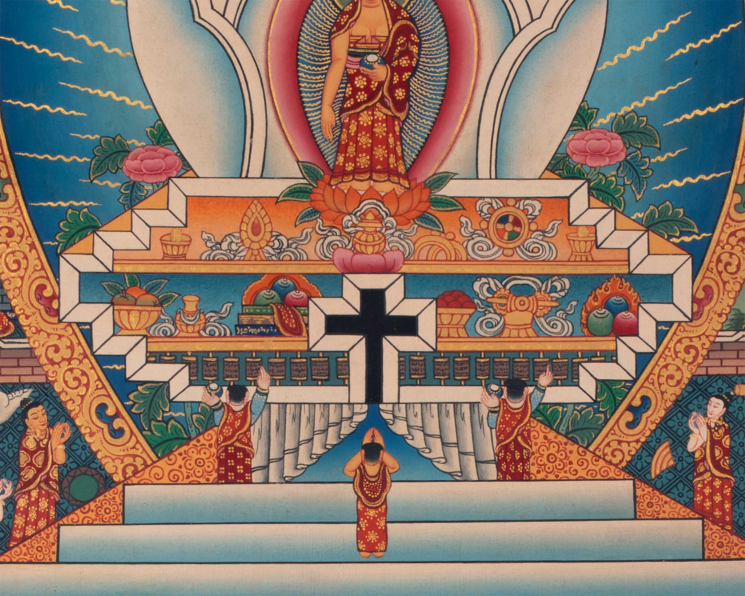 Buddhist Stupa Thangka | Buddhist Painting