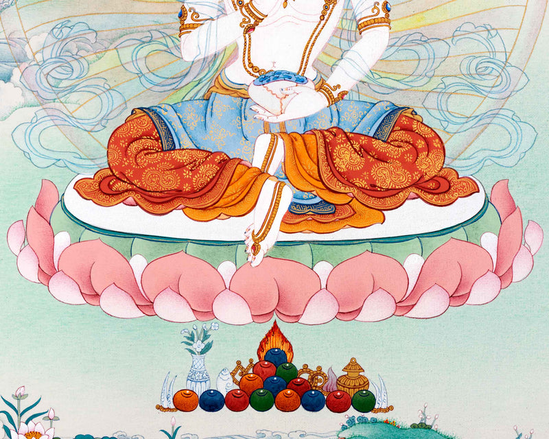 Yeshe Tsyogal Thangka | Manifestation of Bodhisattva Tara | Wisdom Dakini