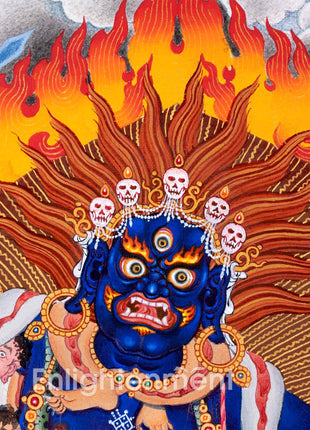 Mystical Vajranakhi Thangka | Wrathful From of Vajrayogini | Tibetan Art of Powerful Deity
