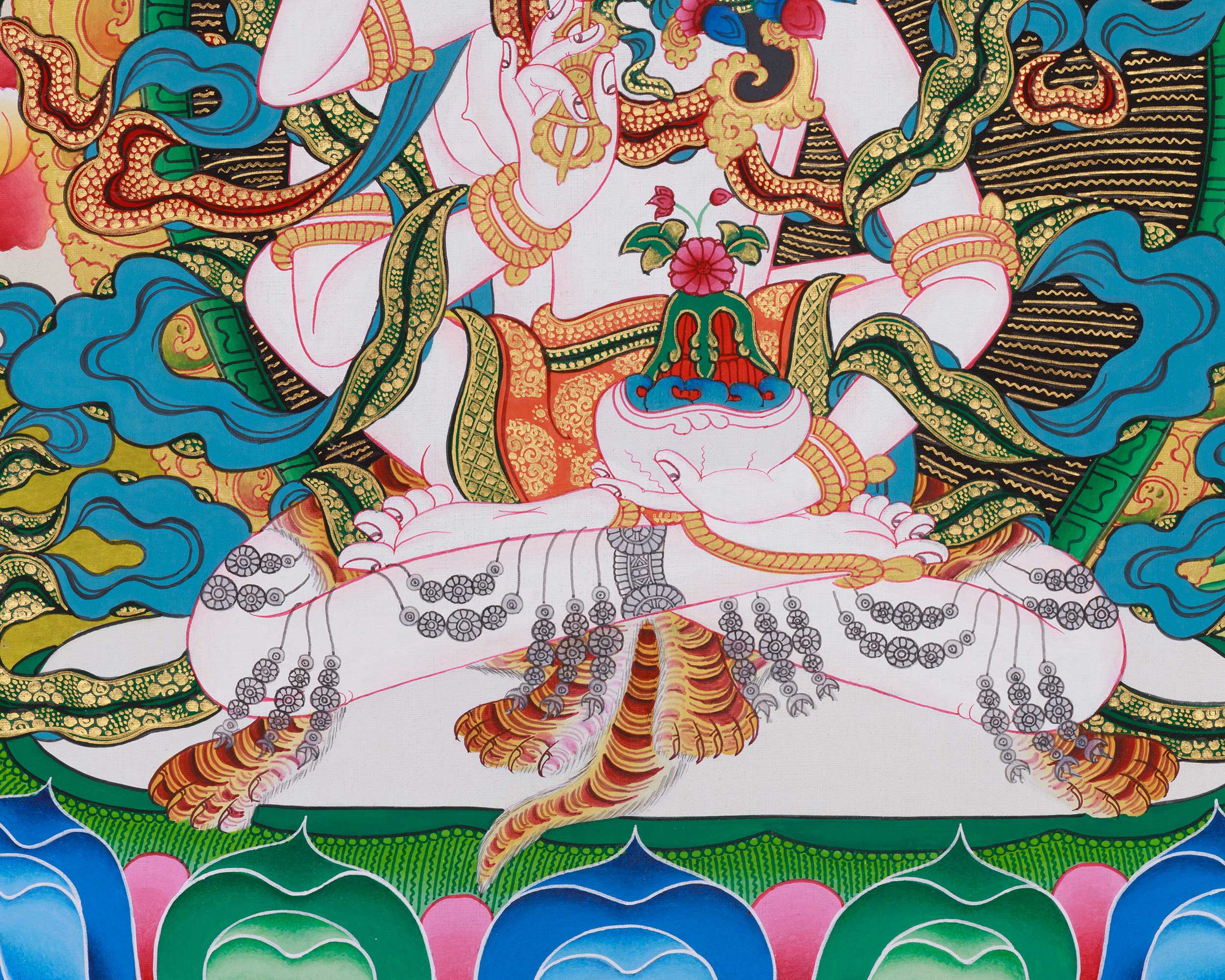 Tsokye Tuktik Thangka | The Divine Teachings of Compassion and Wisdom