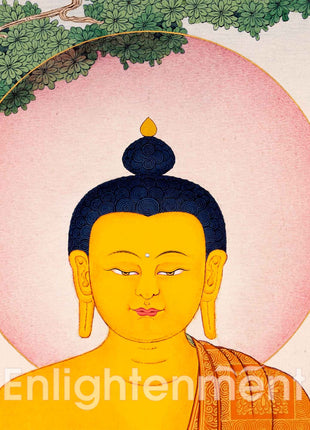 Hand Painted Shakyamuni Buddha Thangka | The Canvas Of Enlightenment | Meditative Masterpiece