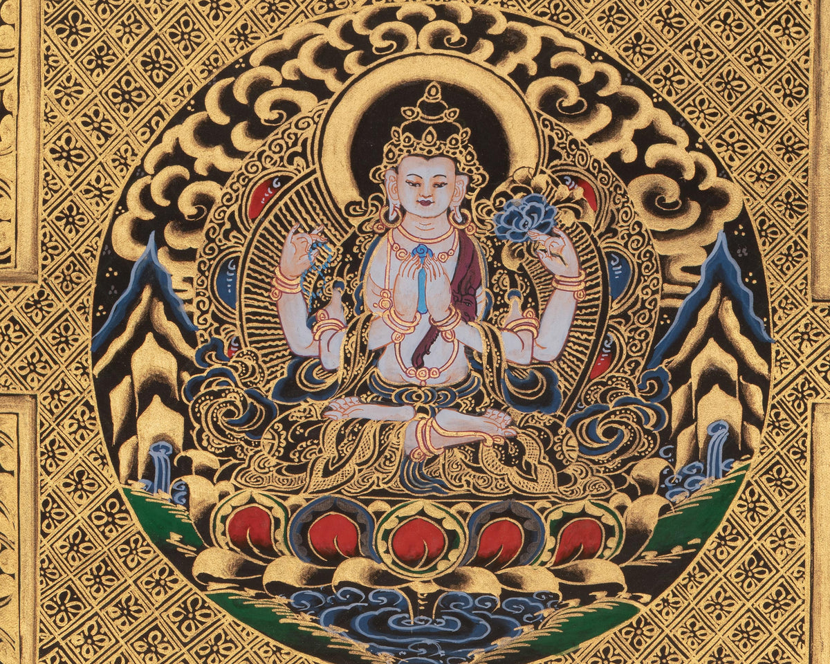 Chenrezig Mandala Artwork | Bodhisattva of Infinite Compassion