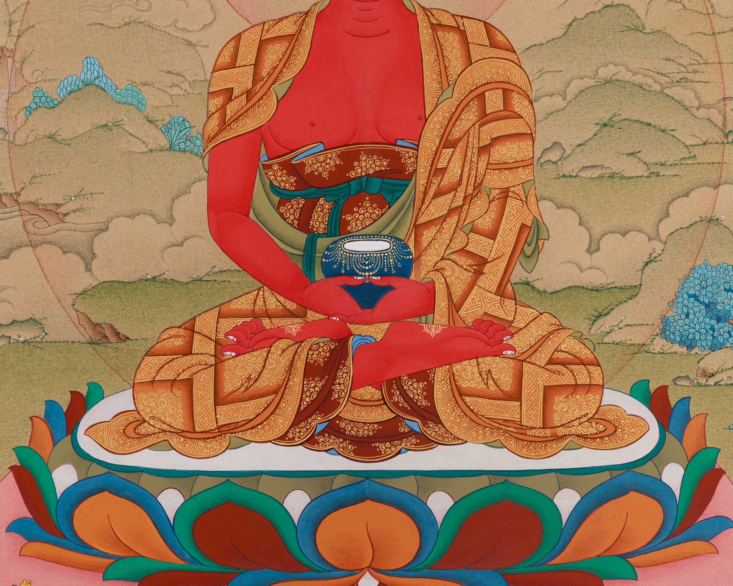 Amitabha Buddha With Bodhisattva | Infinite Light