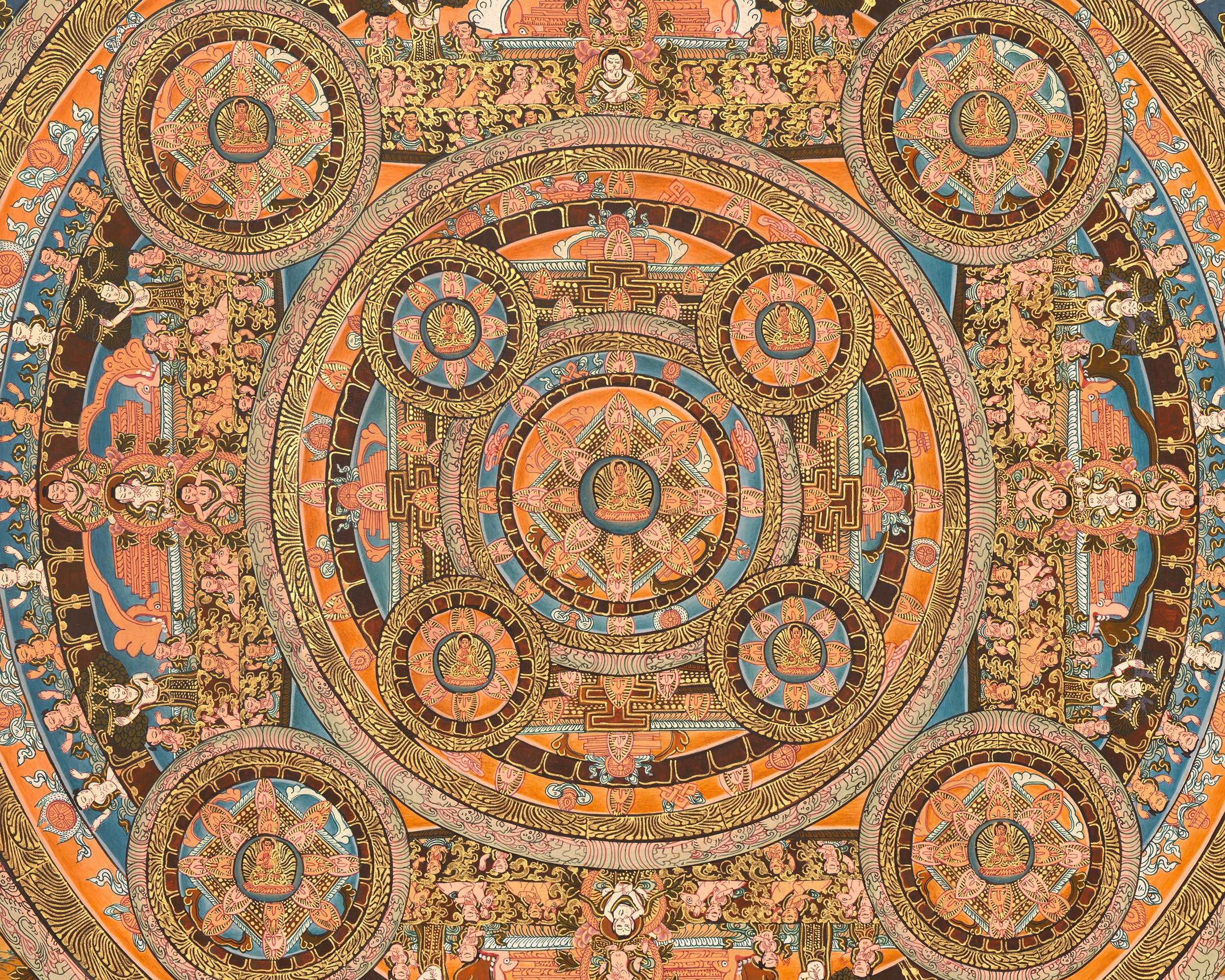 The Buddha Mandala Thangka | A Vision of Unity and Peace