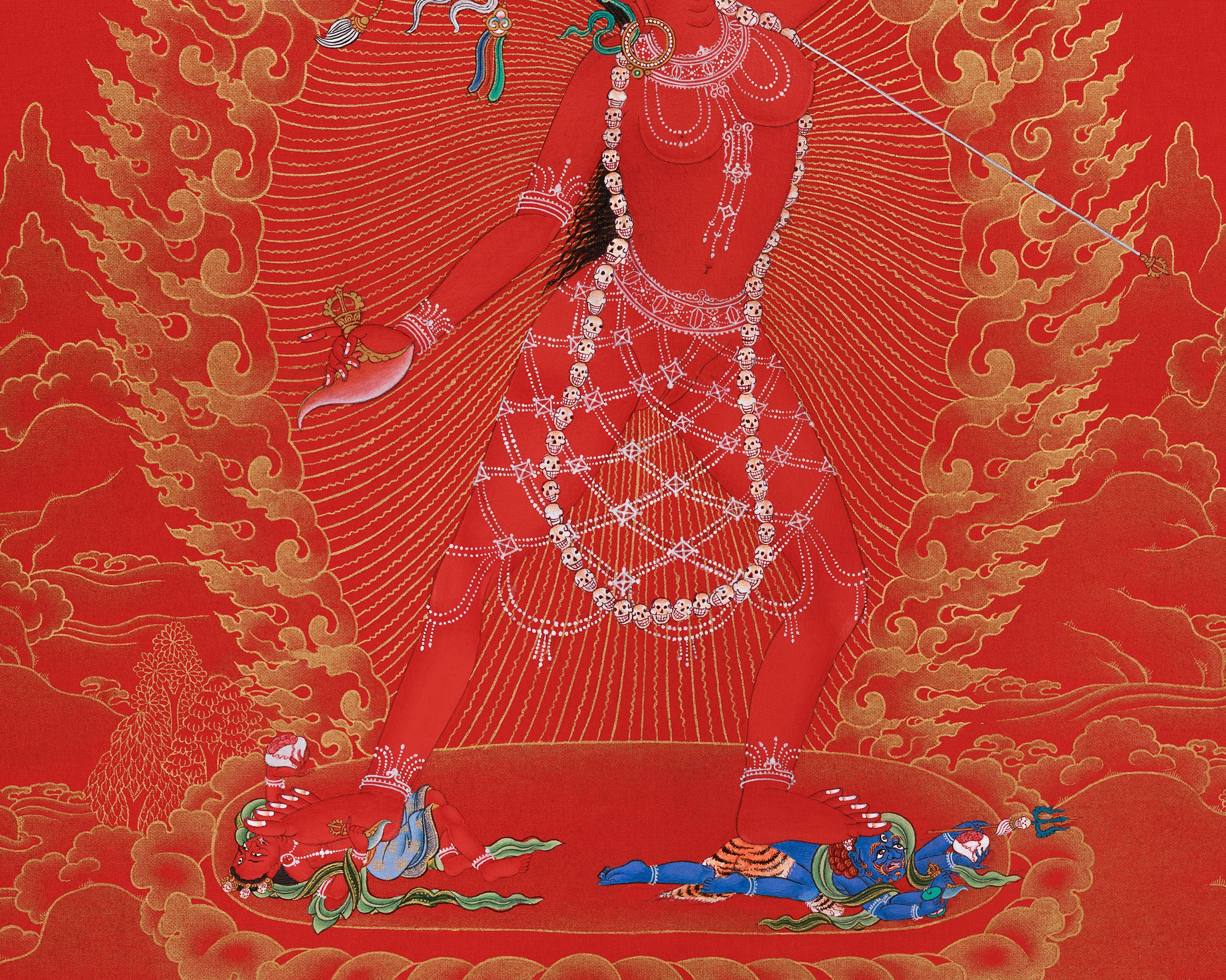 Tibetan Thangka of Vajrayogini | A Representation of Wisdom and Transformation