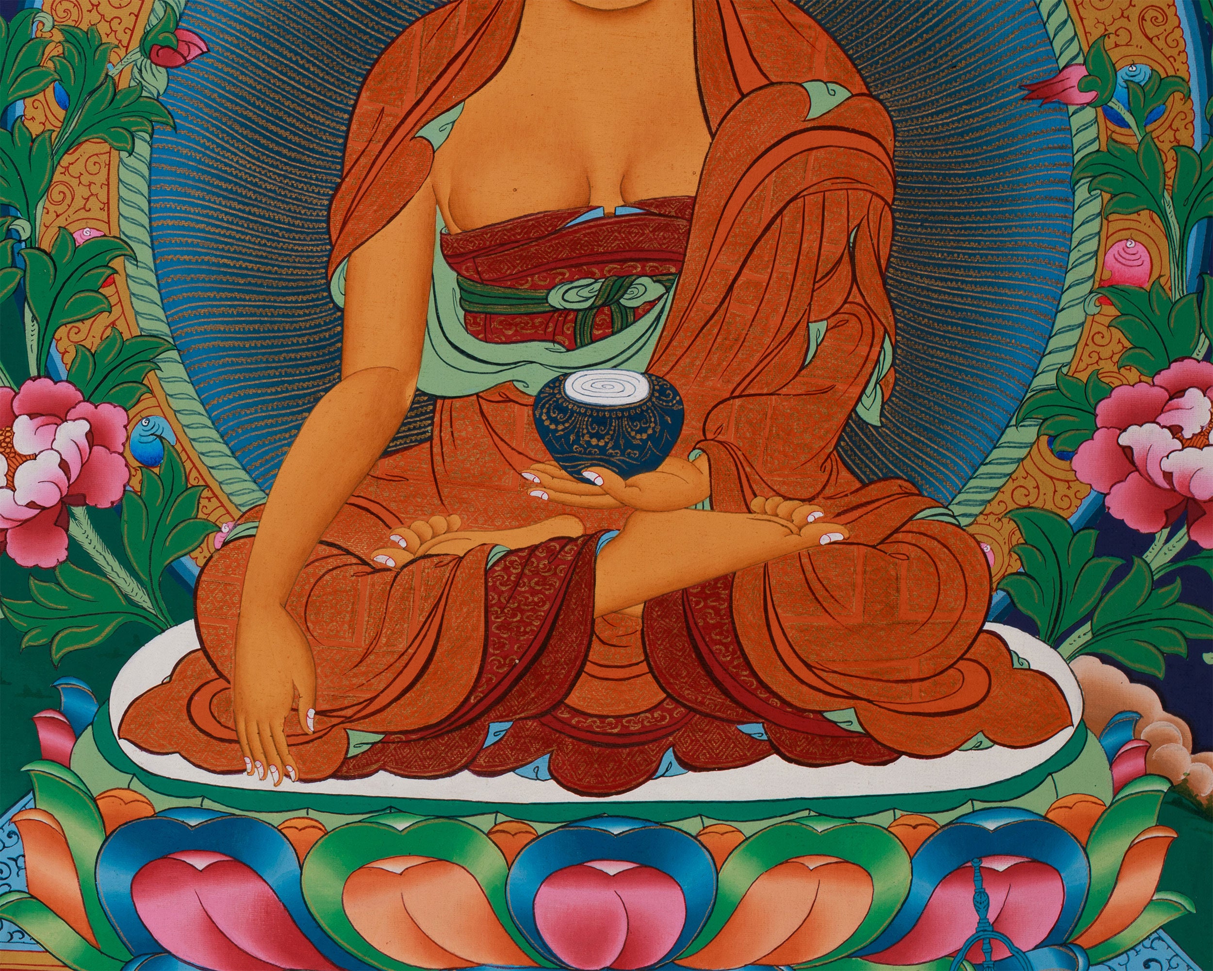 Historical Gautama Buddha Thangka | Founder of Buddhism