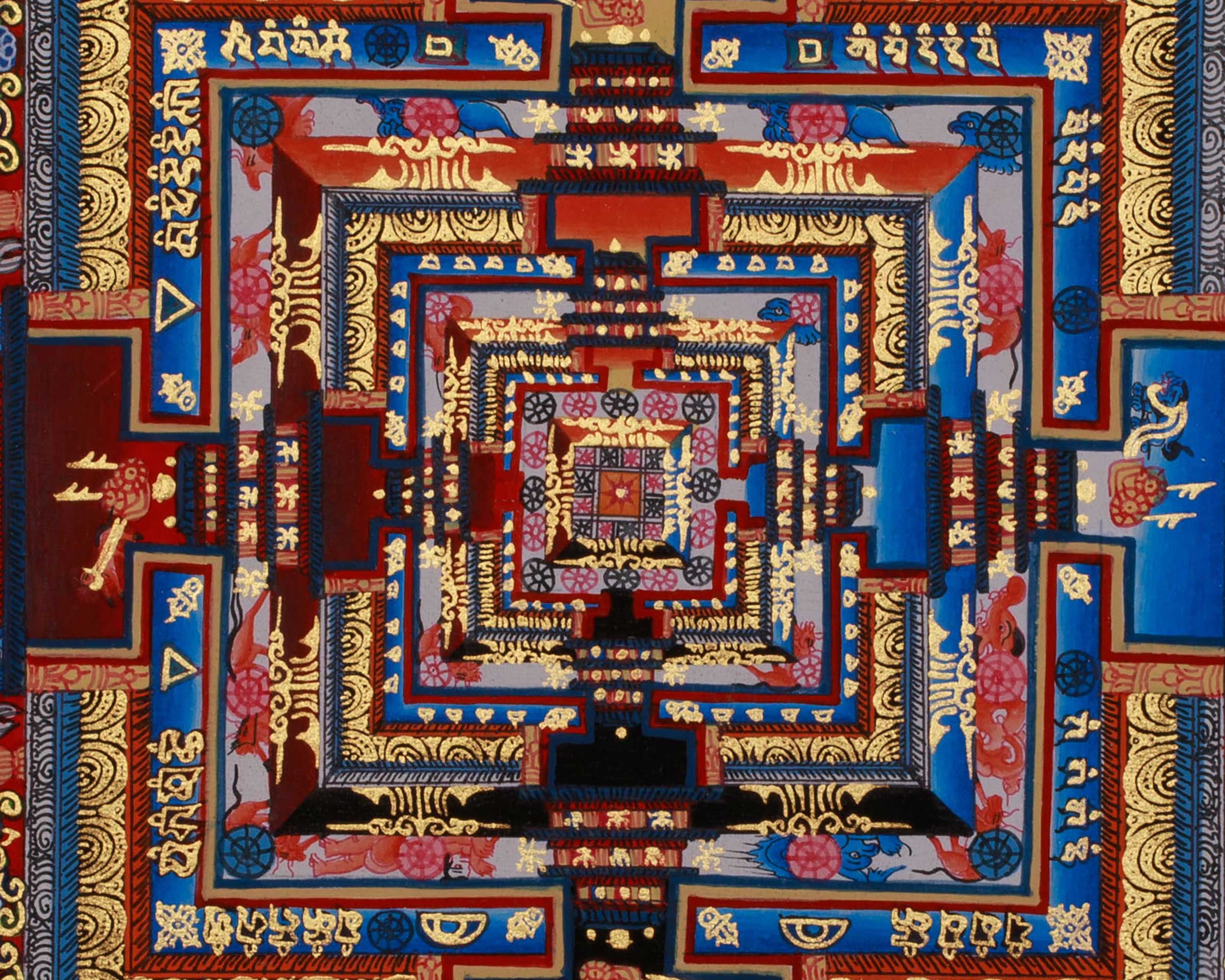 The Kalachakra Mandala Thangka | Tibetan Artwork of the Wheel of Time