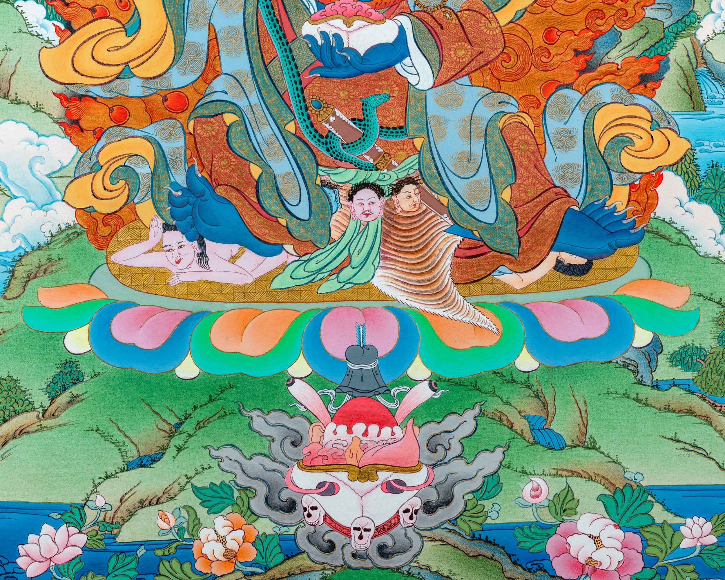 Mahakala Bernagchen Thangka | Fierce Dharma Protector