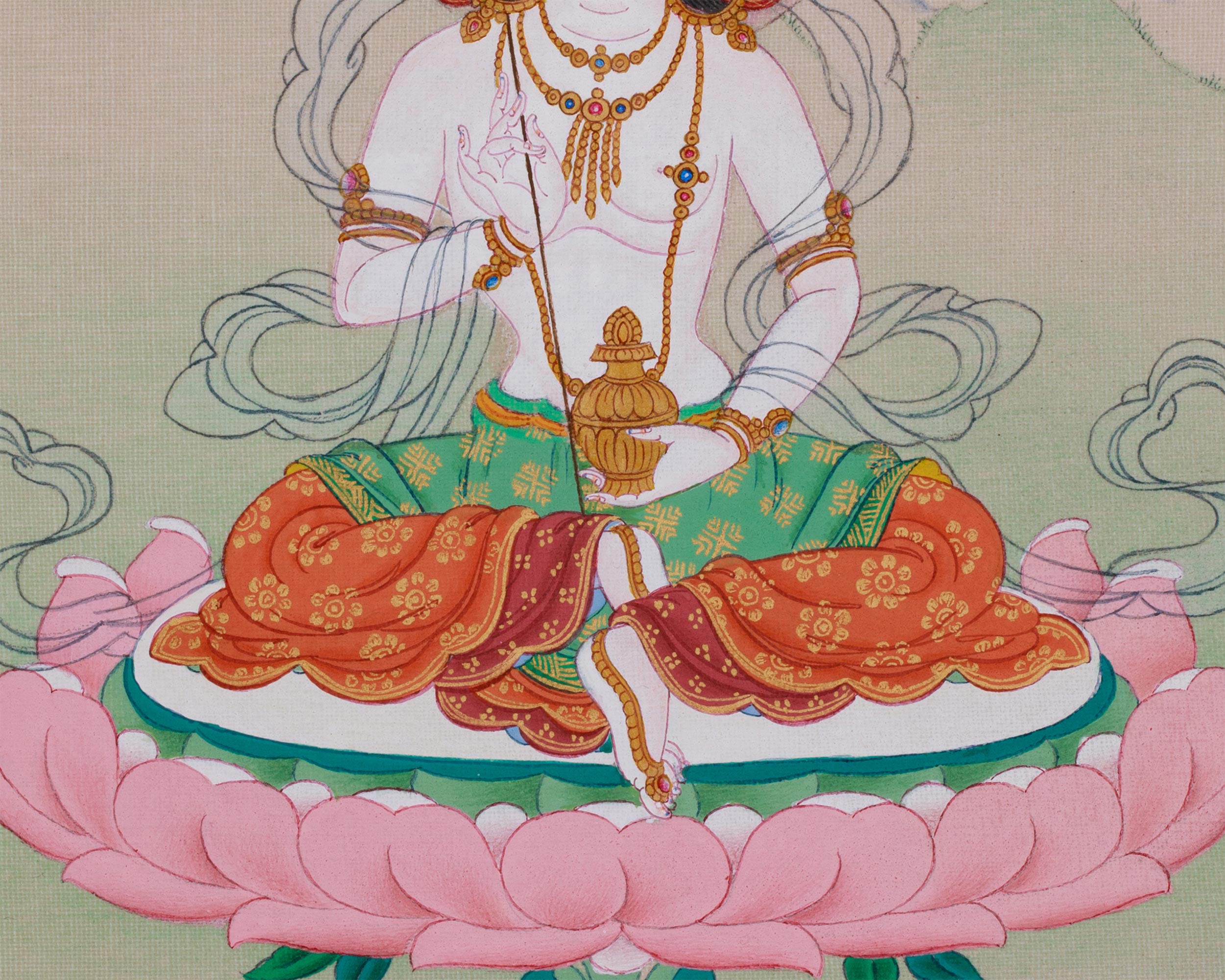 Dakini Mandarva Painting | Protector of Tantric Practices | Yogini of Enlightenment