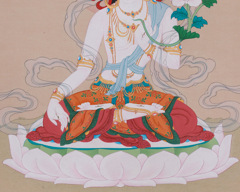 Goddess Sita Tara Thangka | Symbol of Wisdom, Power, and Compassion