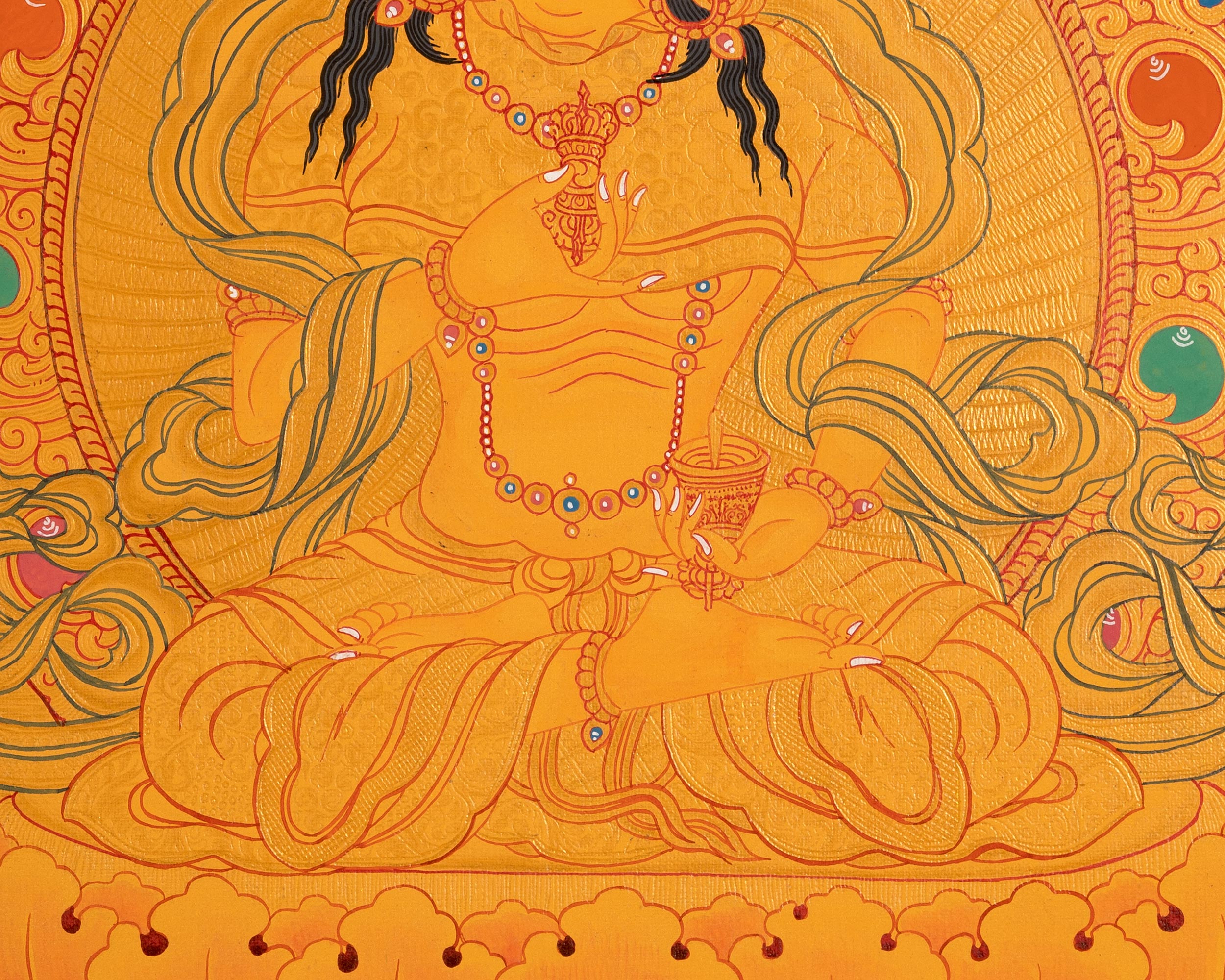 Vajrasattva Tibetan Thangka Painting | The Deity Who Purifies Karma and Restores Spiritual Clarity