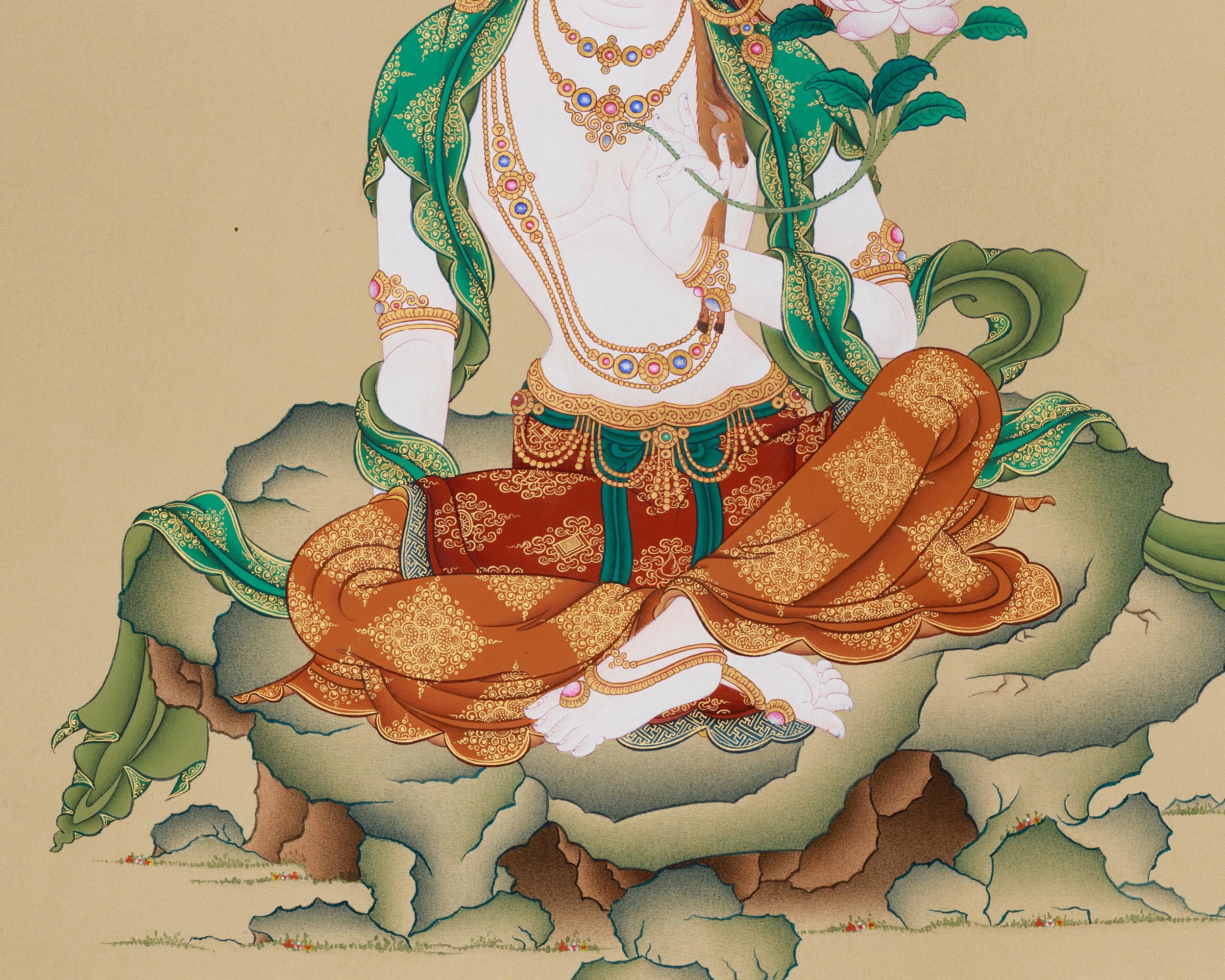Two-Armed Form of Avalokiteshvara | The Bodhisattva of Compassion, Representing Mercy and Spiritual Protection