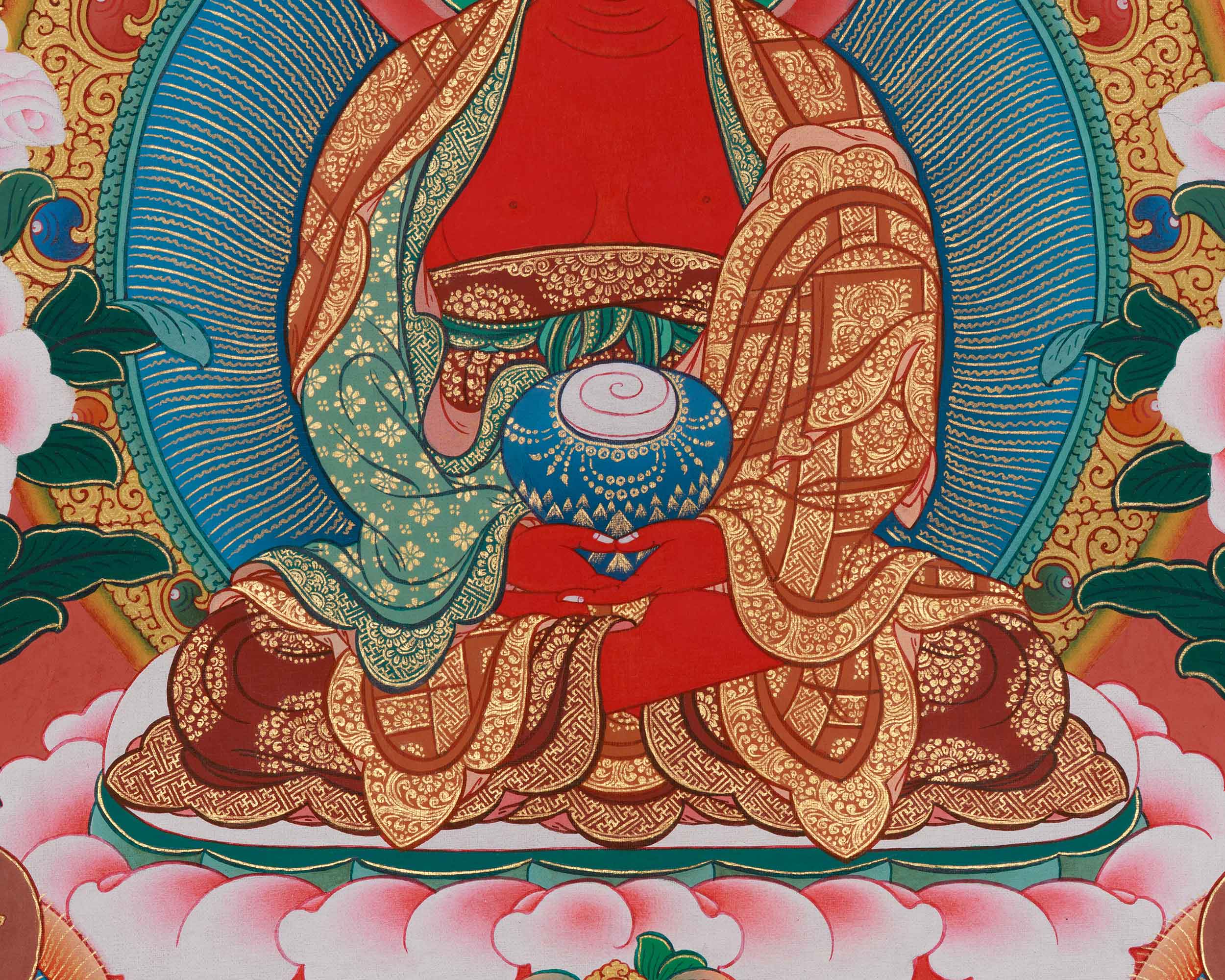 Amitabha Buddha Sukhavati Thangka | Embodying Compassion and Eternal Peace