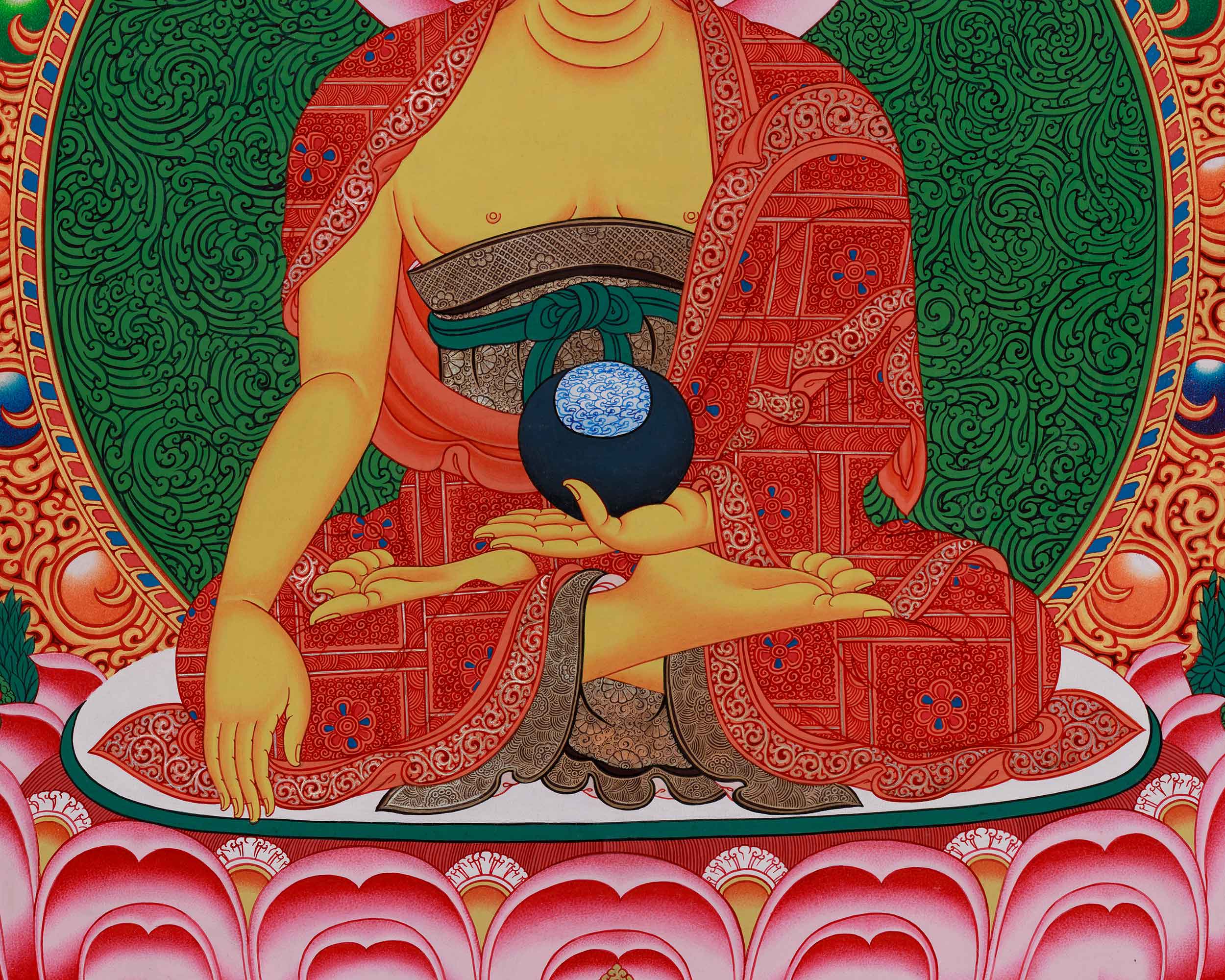 Historical Buddha Shakyamuni Thangka | Siddhartha Gautam