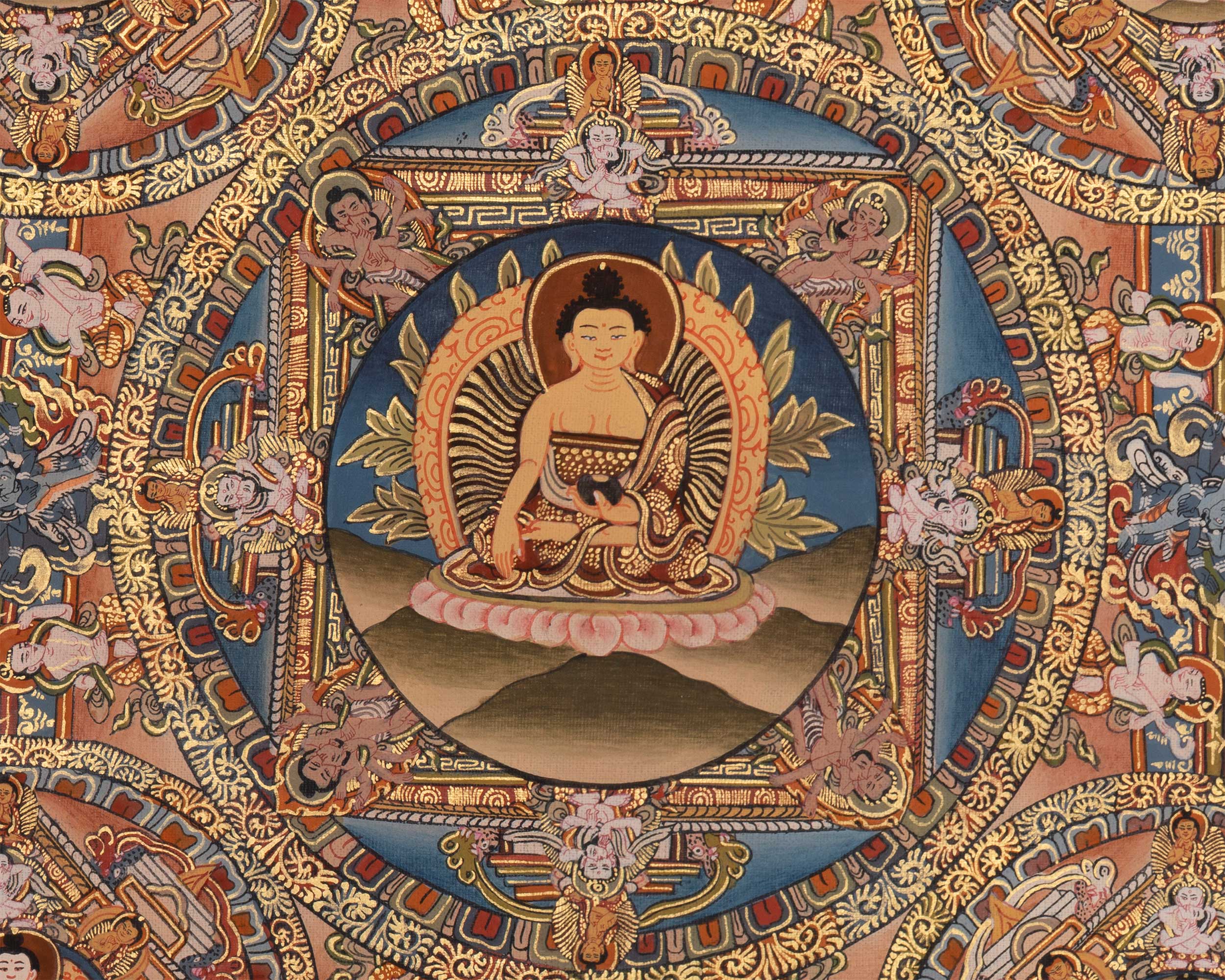Sacred Buddha Mandala Thangka | A Powerful Symbol of Enlightenment and Peace