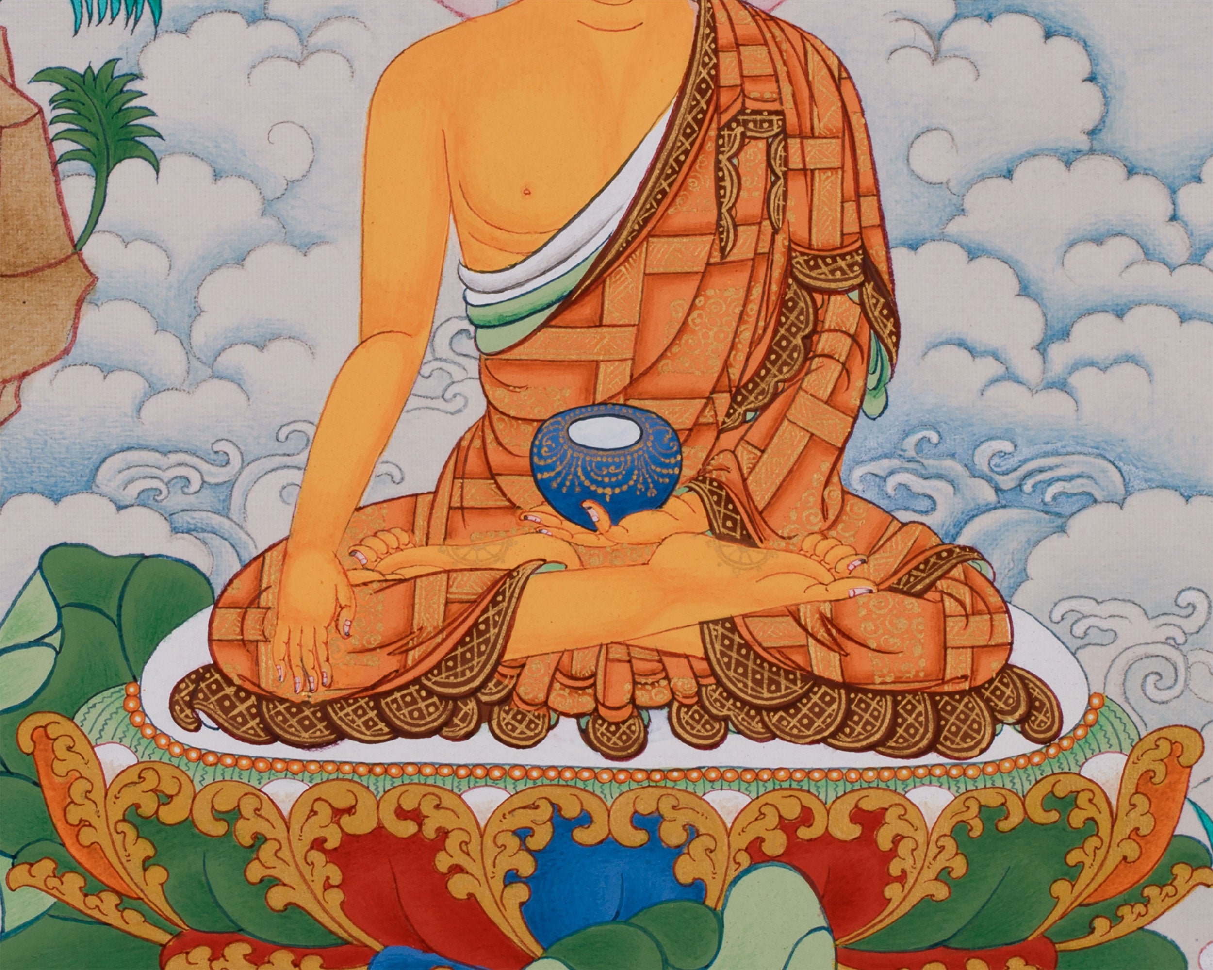 Small Shakyamuni Buddha Thangka | Zen Buddhism